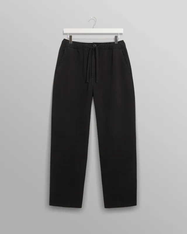 Kurt - Black Organic Cotton Trousers made by Wax London
