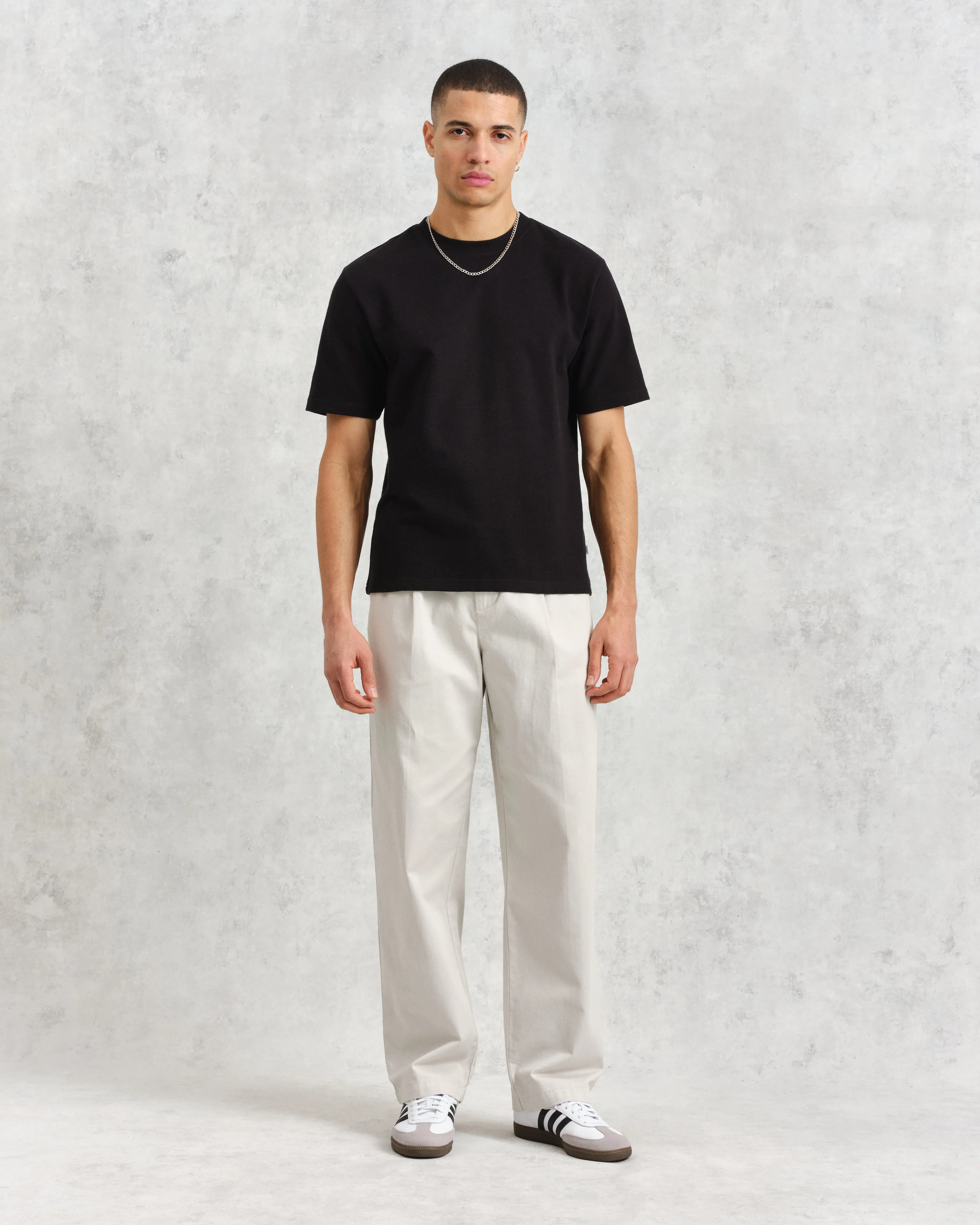 Milo Trousers Off White Cotton Twill sold by Wax London product image thumbnail 4