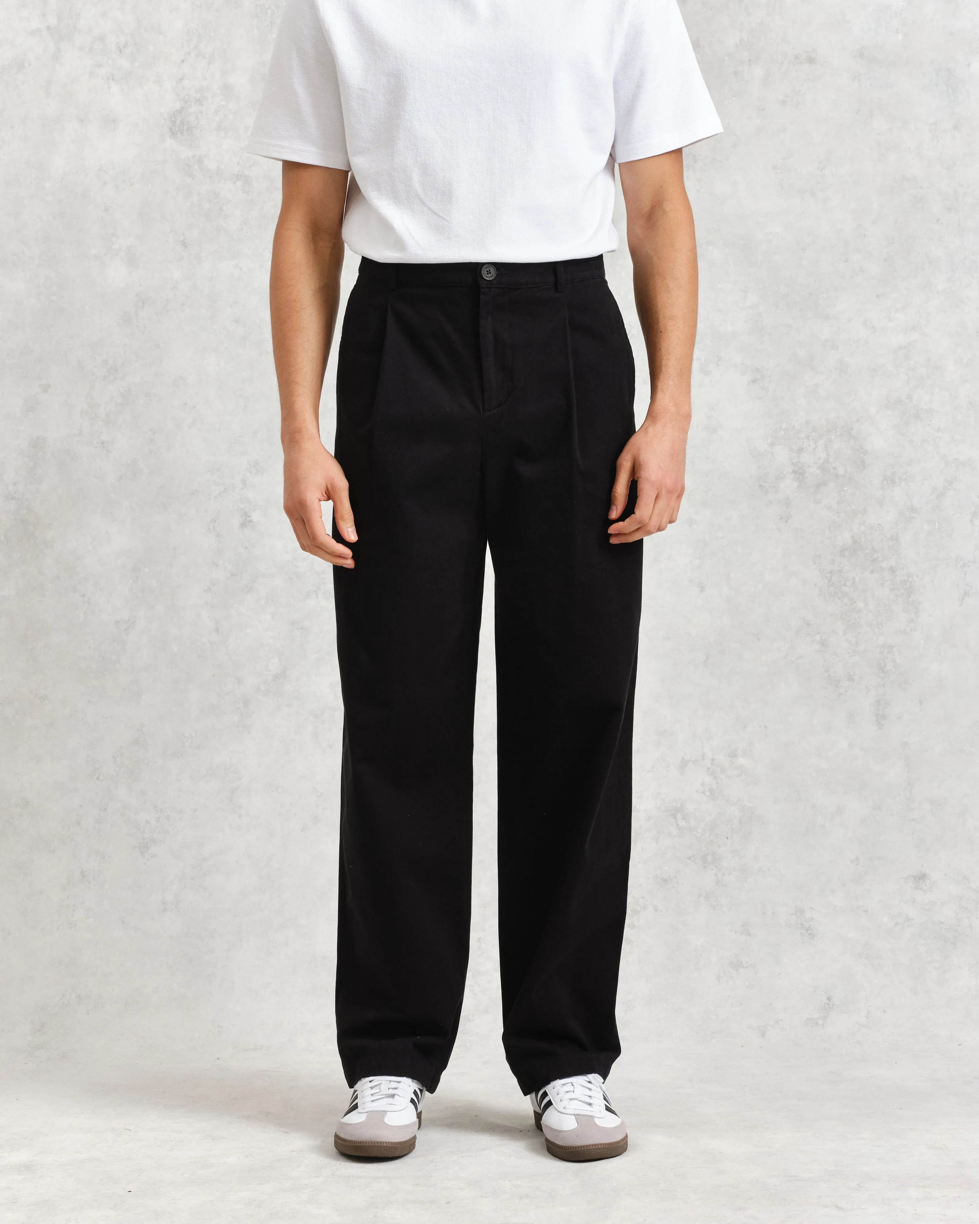 Milo Trousers Black Cotton Twill sold by Wax London product image thumbnail 2