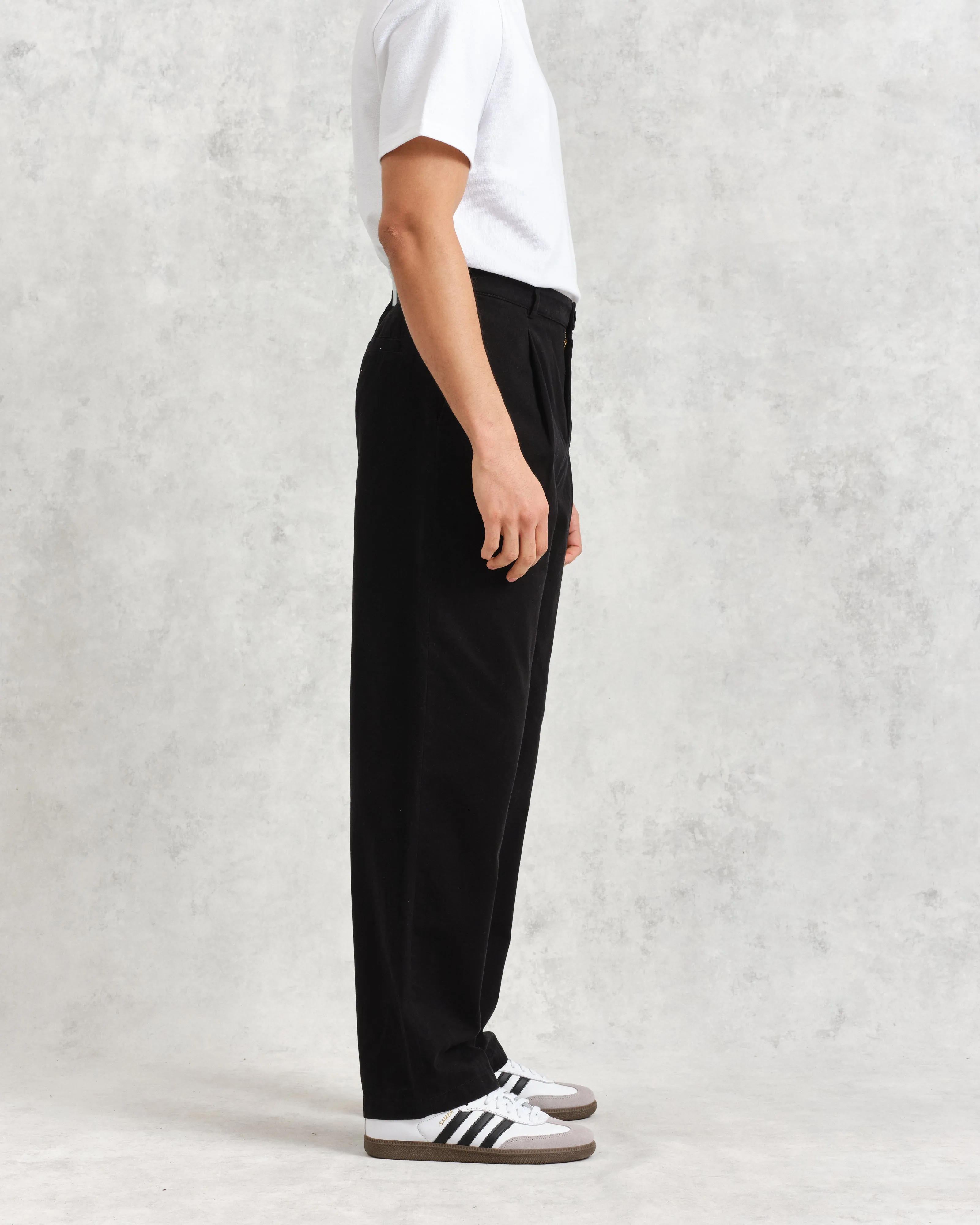 Milo Trousers Black Cotton Twill sold by Wax London product image thumbnail 5