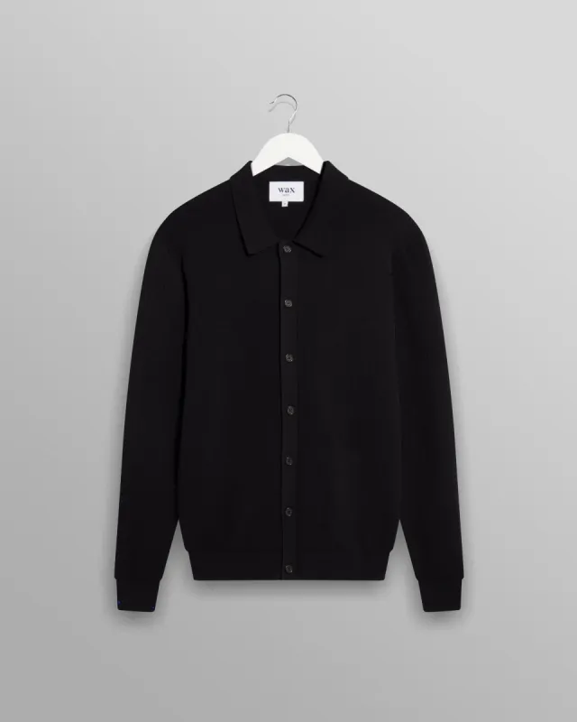 Tristan Shirt Black made by Wax London