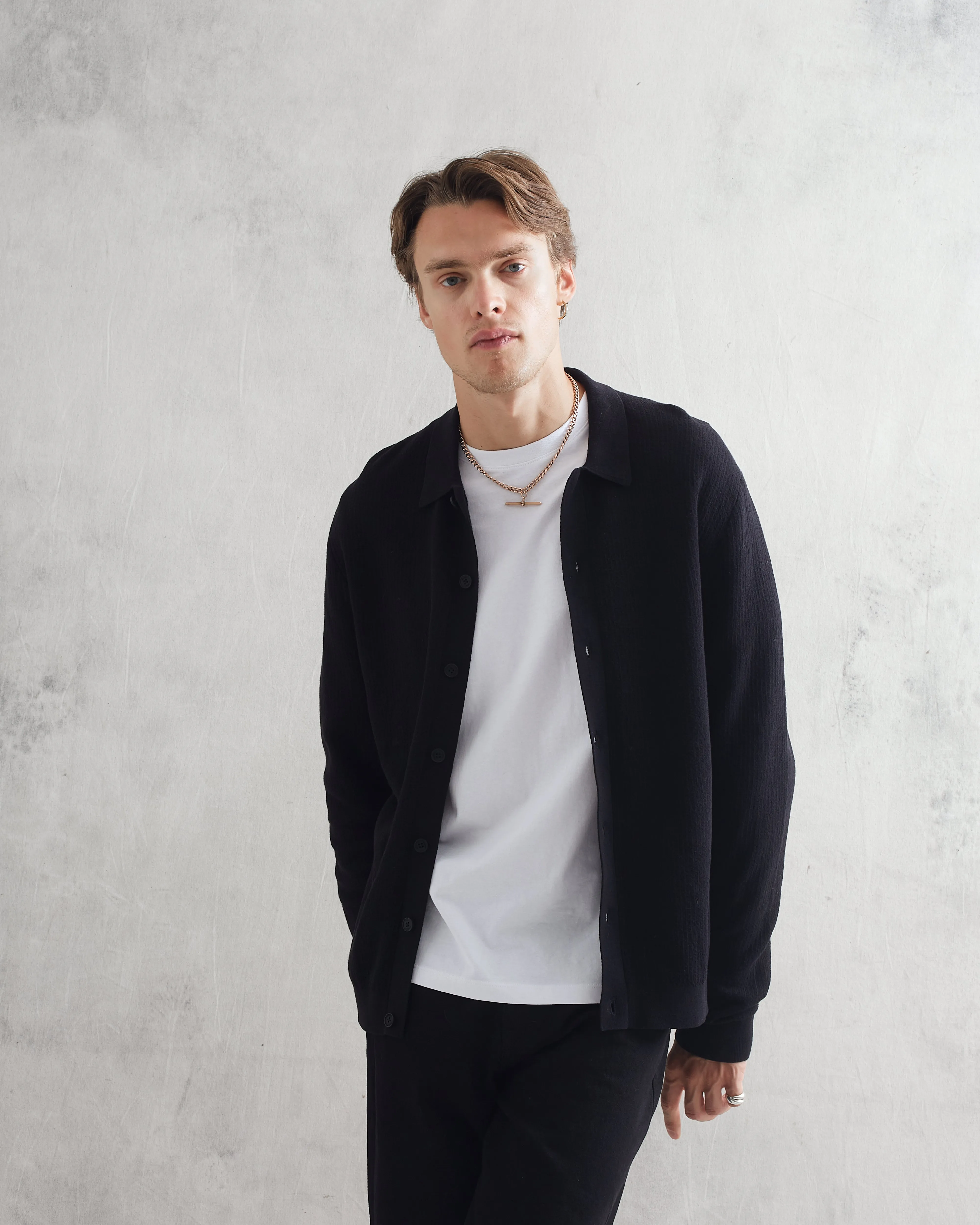 Tristan Shirt Black sold by Wax London product image thumbnail 2