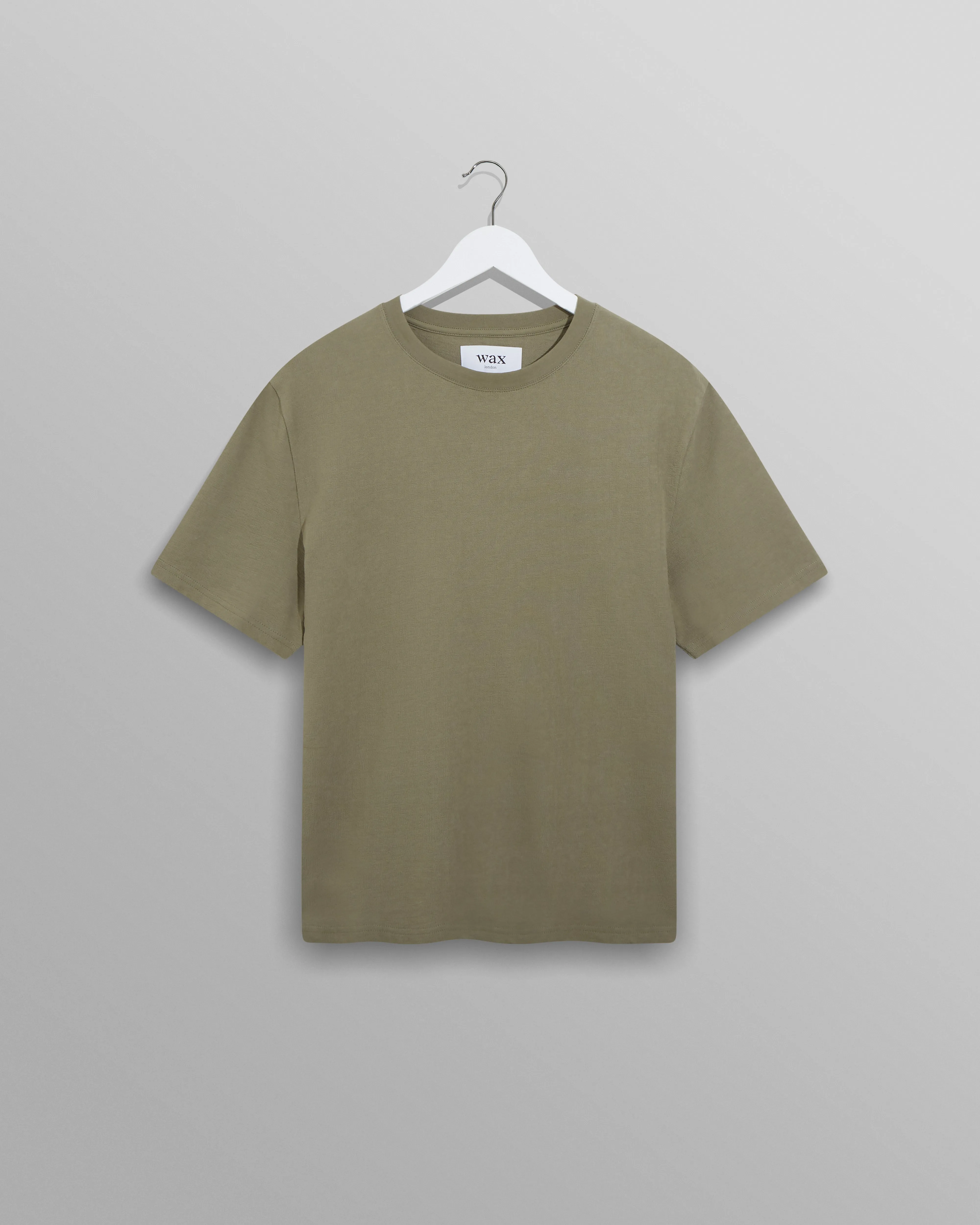 Dean - Green Textured Organic Cotton T-Shirt sold by Wax London
