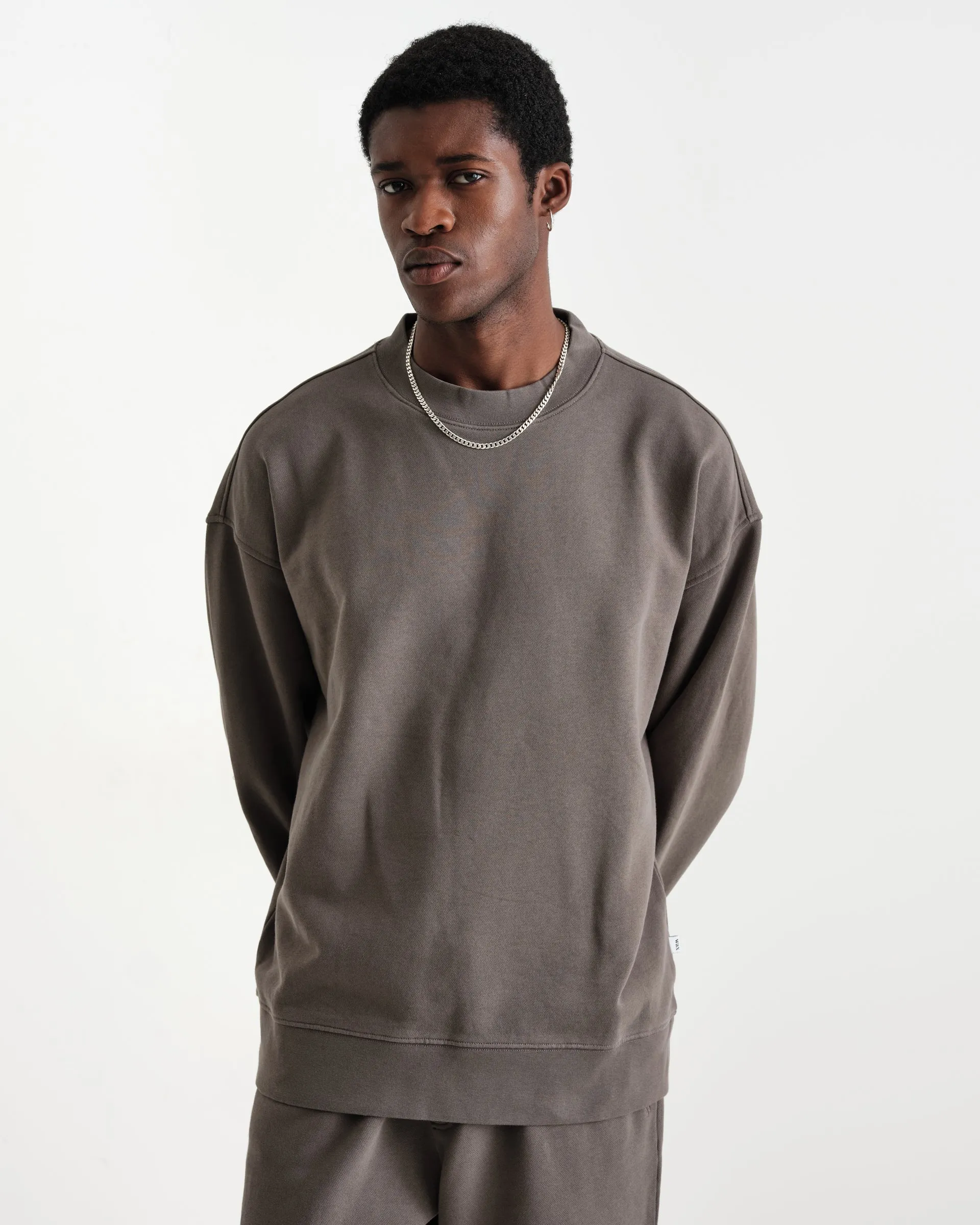 Zen - Charcoal Oversized Organic Cotton Sweat sold by Wax London product image thumbnail 2