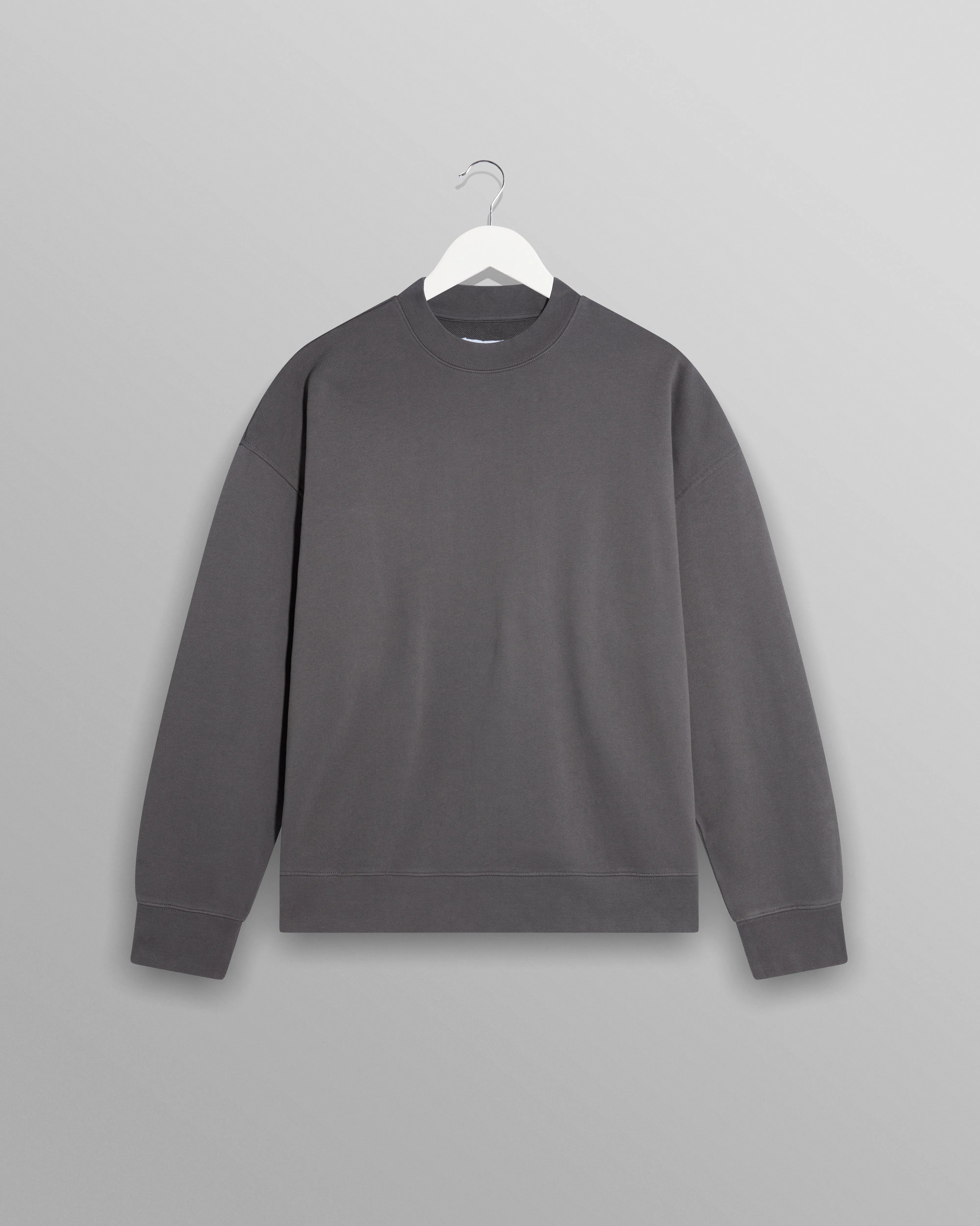 Zen - Charcoal Oversized Organic Cotton Sweat sold by Wax London