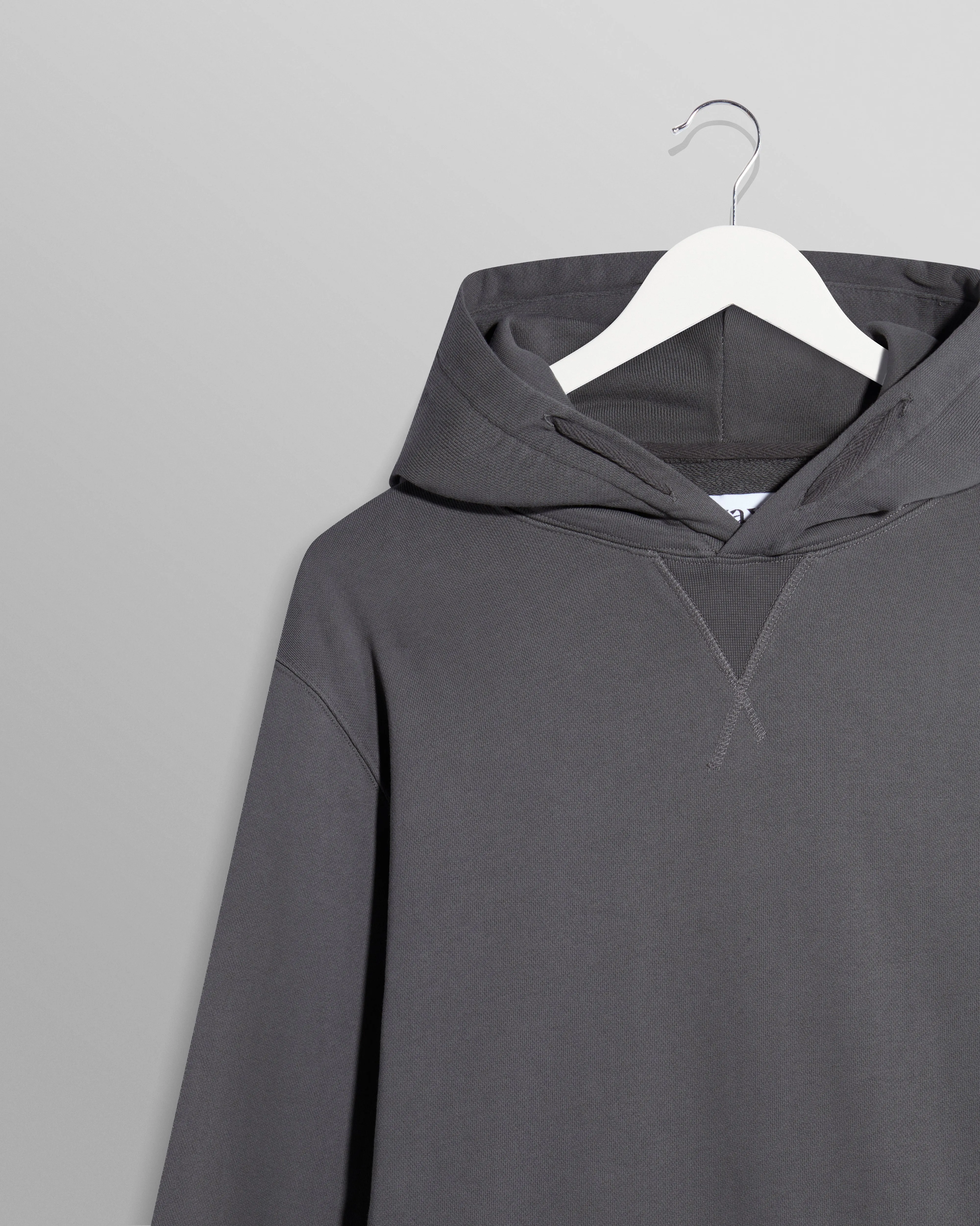 Buxton - Charcoal Organic Cotton Hoodie sold by Wax London product image thumbnail 5