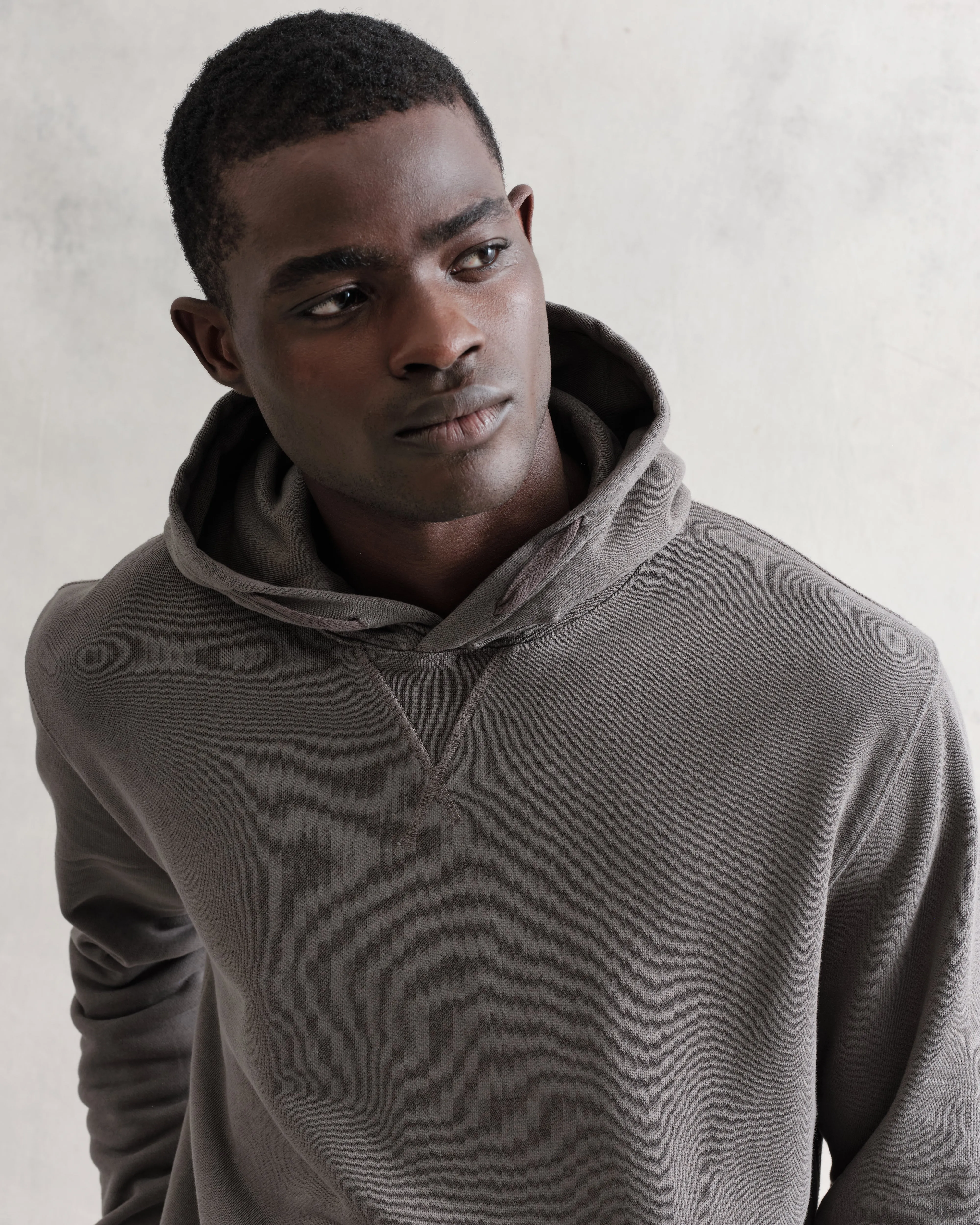 Buxton - Charcoal Organic Cotton Hoodie sold by Wax London product image thumbnail 3
