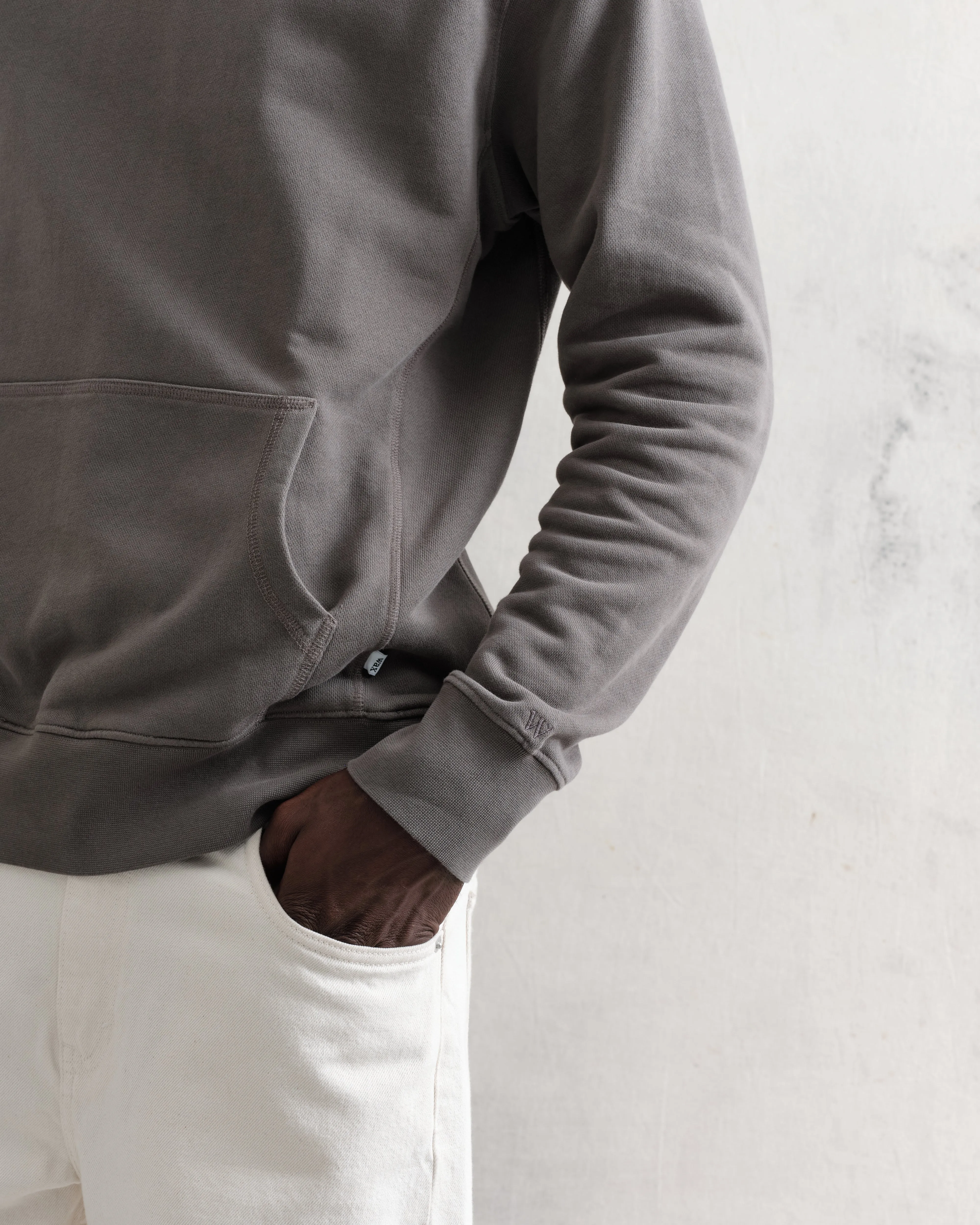 Buxton - Charcoal Organic Cotton Hoodie sold by Wax London product image thumbnail 4