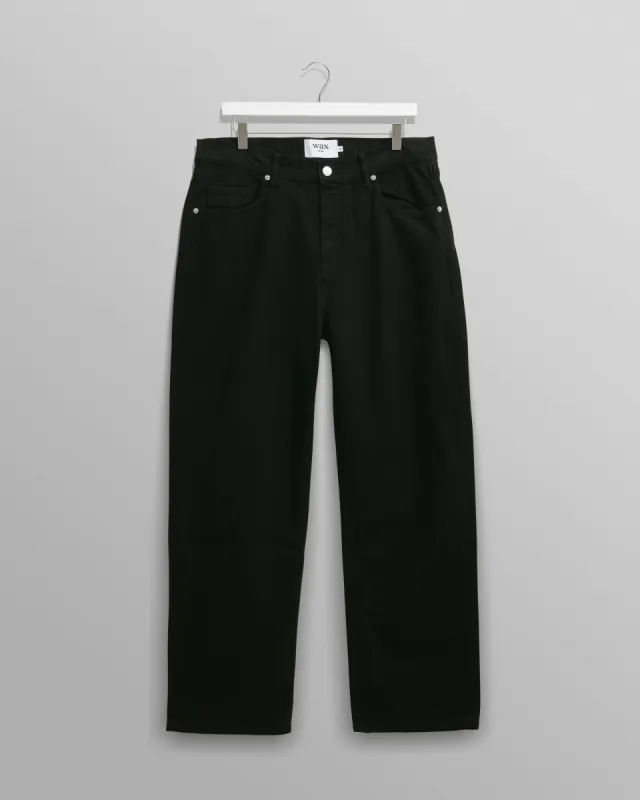 Felix - Black Loose Fit Denim Jeans sold by Wax London