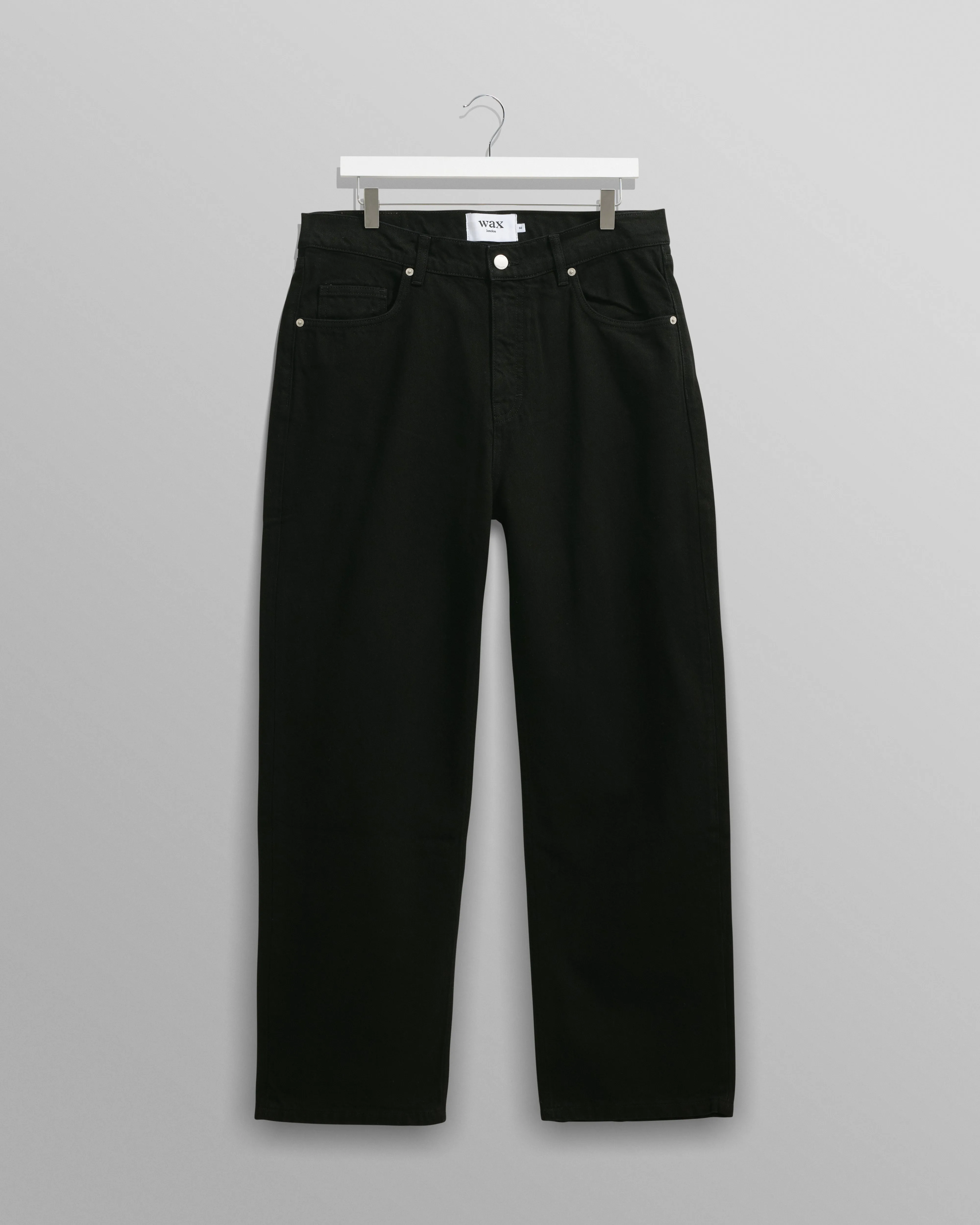 Felix - Black Loose Fit Denim Jeans sold by Wax London