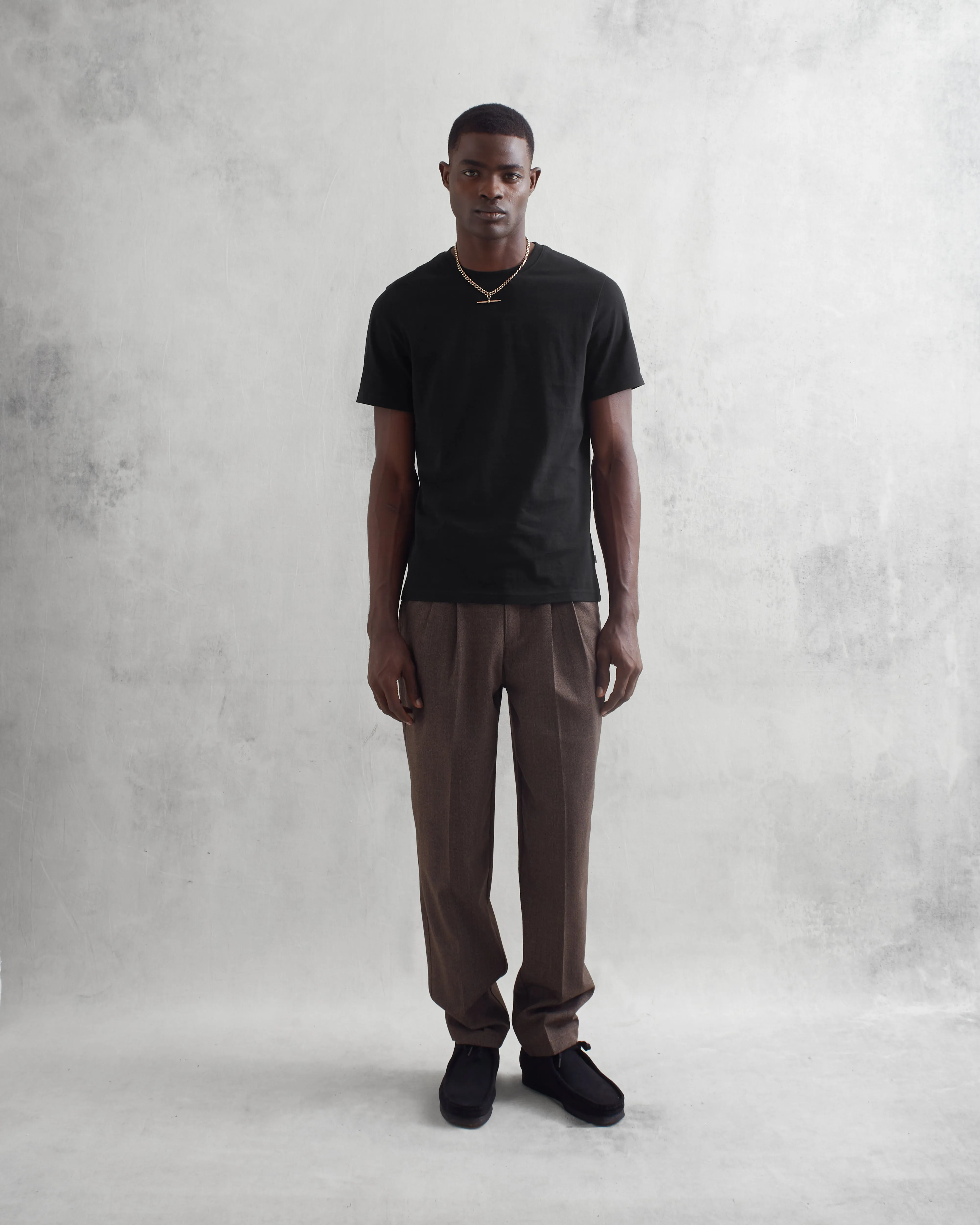 Reid - Black Organic Cotton T-Shirt sold by Wax London product image thumbnail 3