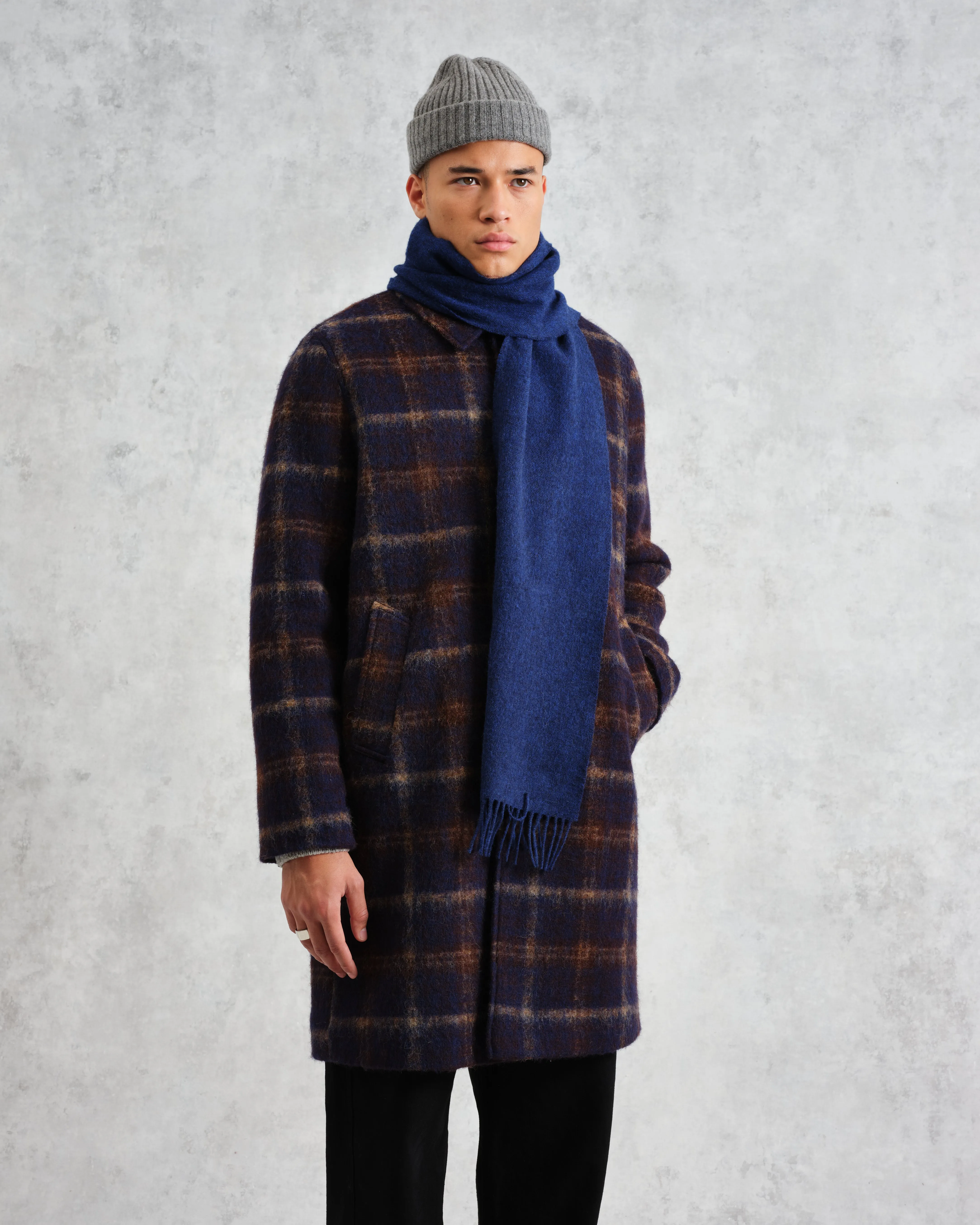 Eden - Blue Merino Wool Scarf sold by Wax London product image thumbnail 2