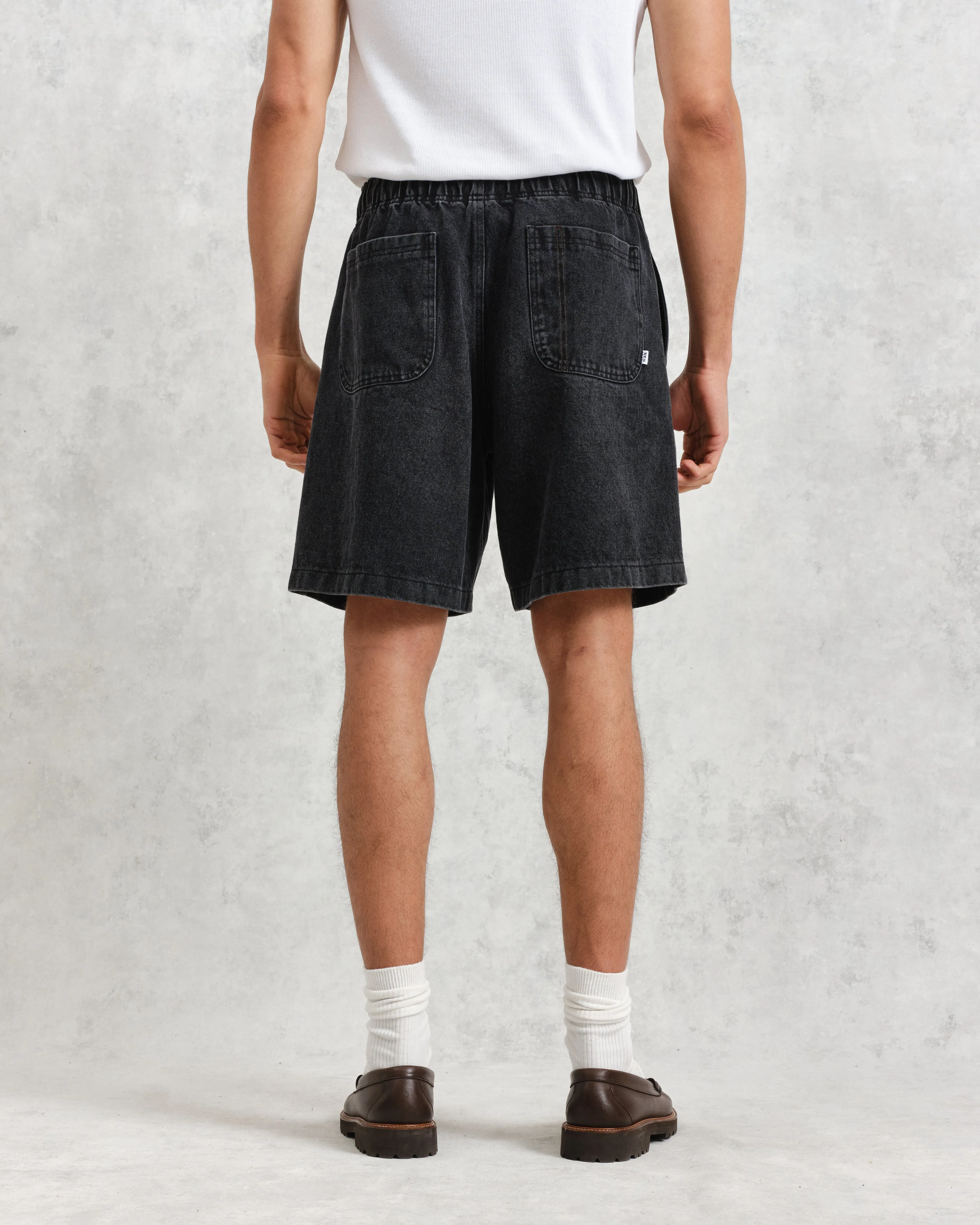 Cedar Shorts Black Denim sold by Wax London product image thumbnail 4