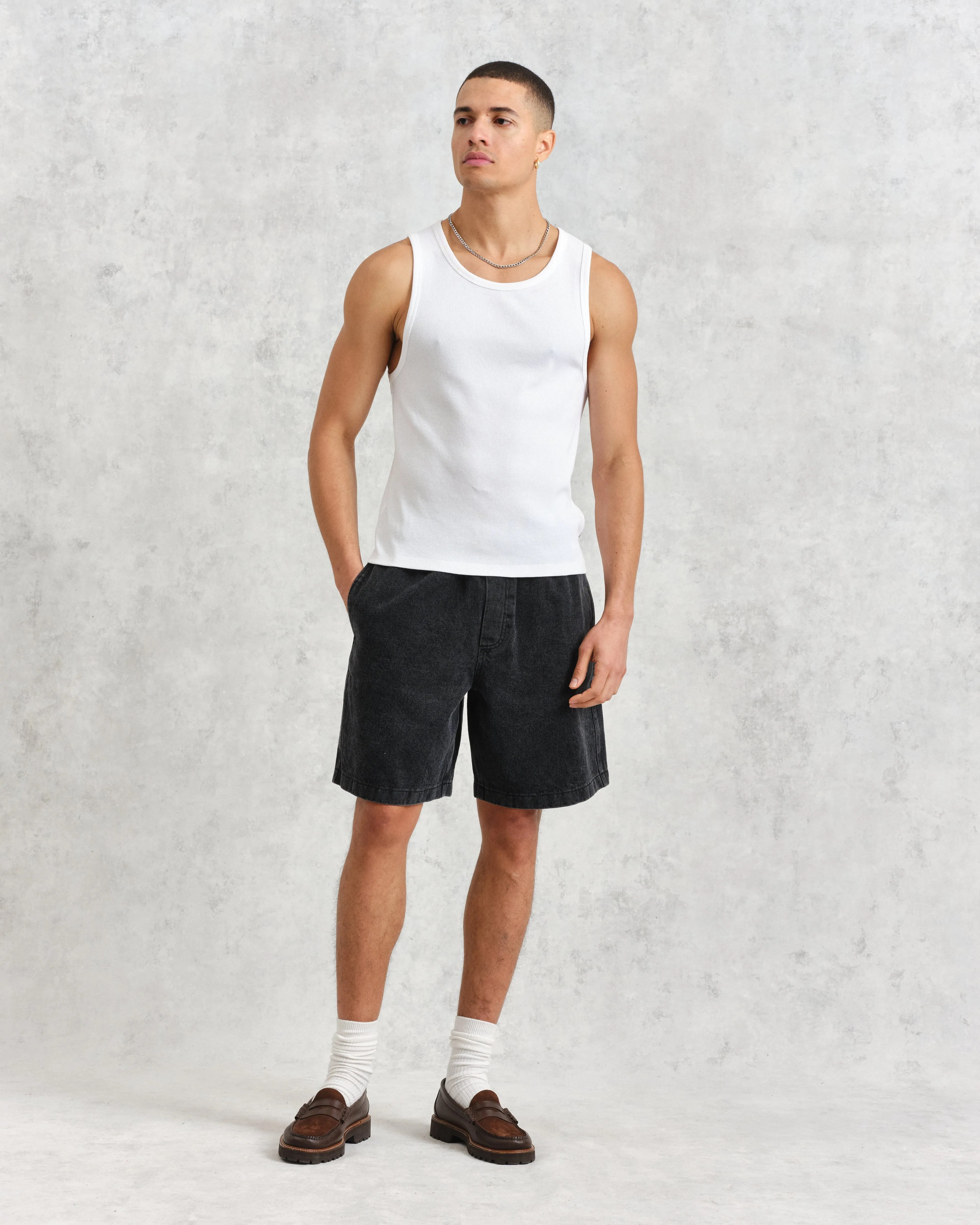 Cedar Shorts Black Denim sold by Wax London product image thumbnail 2