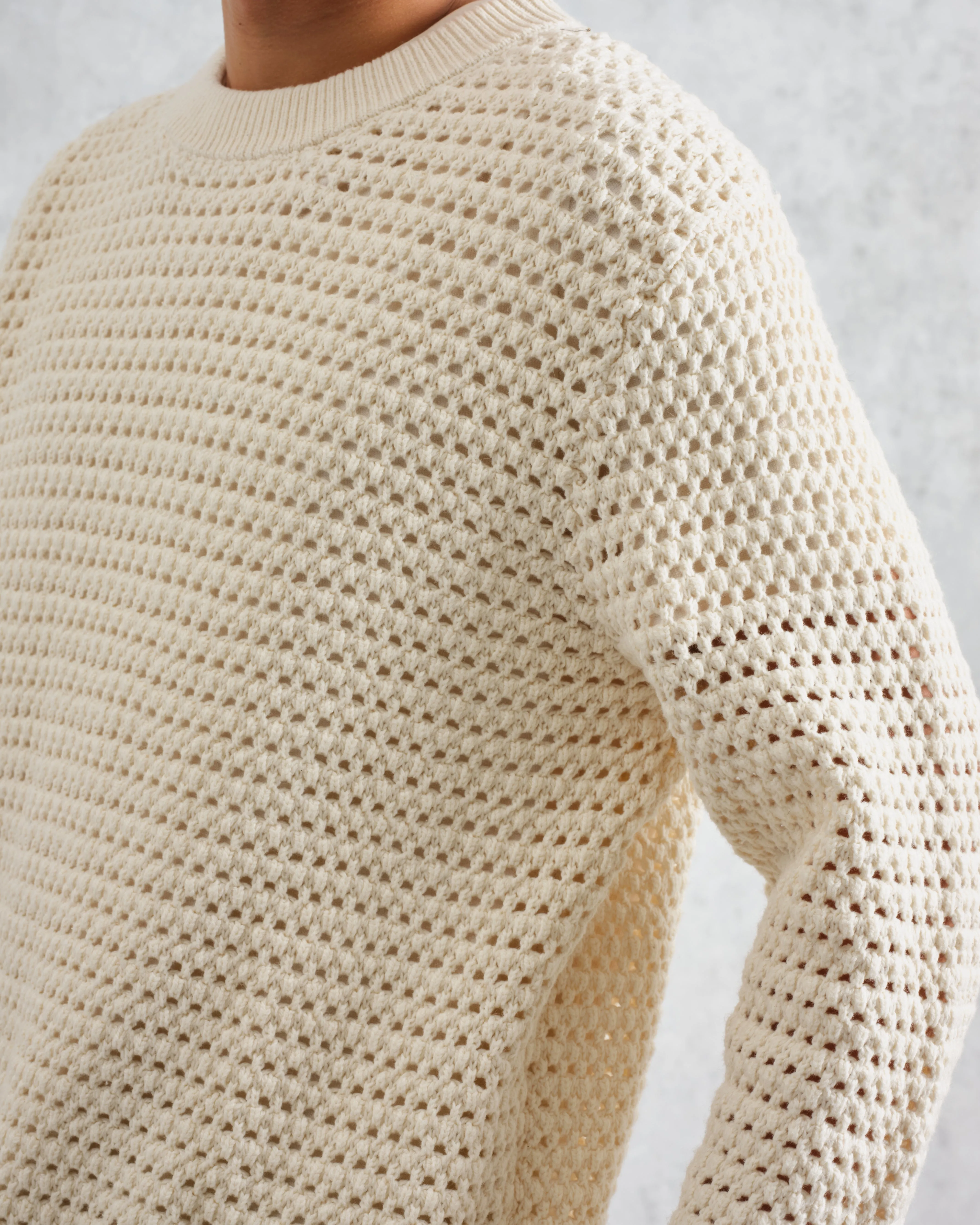 Wilde - Ecru Open Knit Jumper sold by Wax London product image thumbnail 3