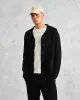 Wightman - Black Milano Cardigan sold by Wax London