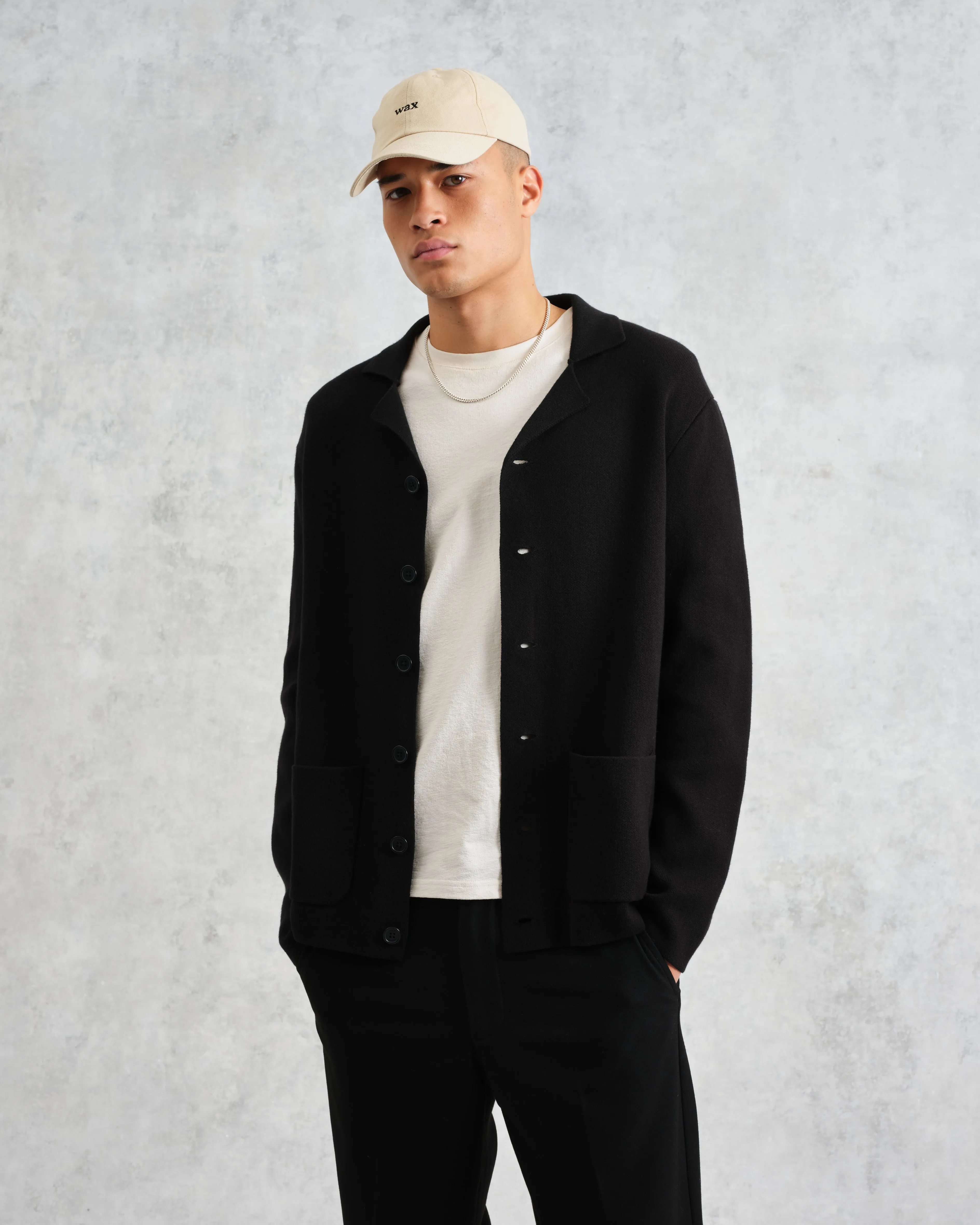 Wightman - Black Milano Cardigan sold by Wax London product image thumbnail 2
