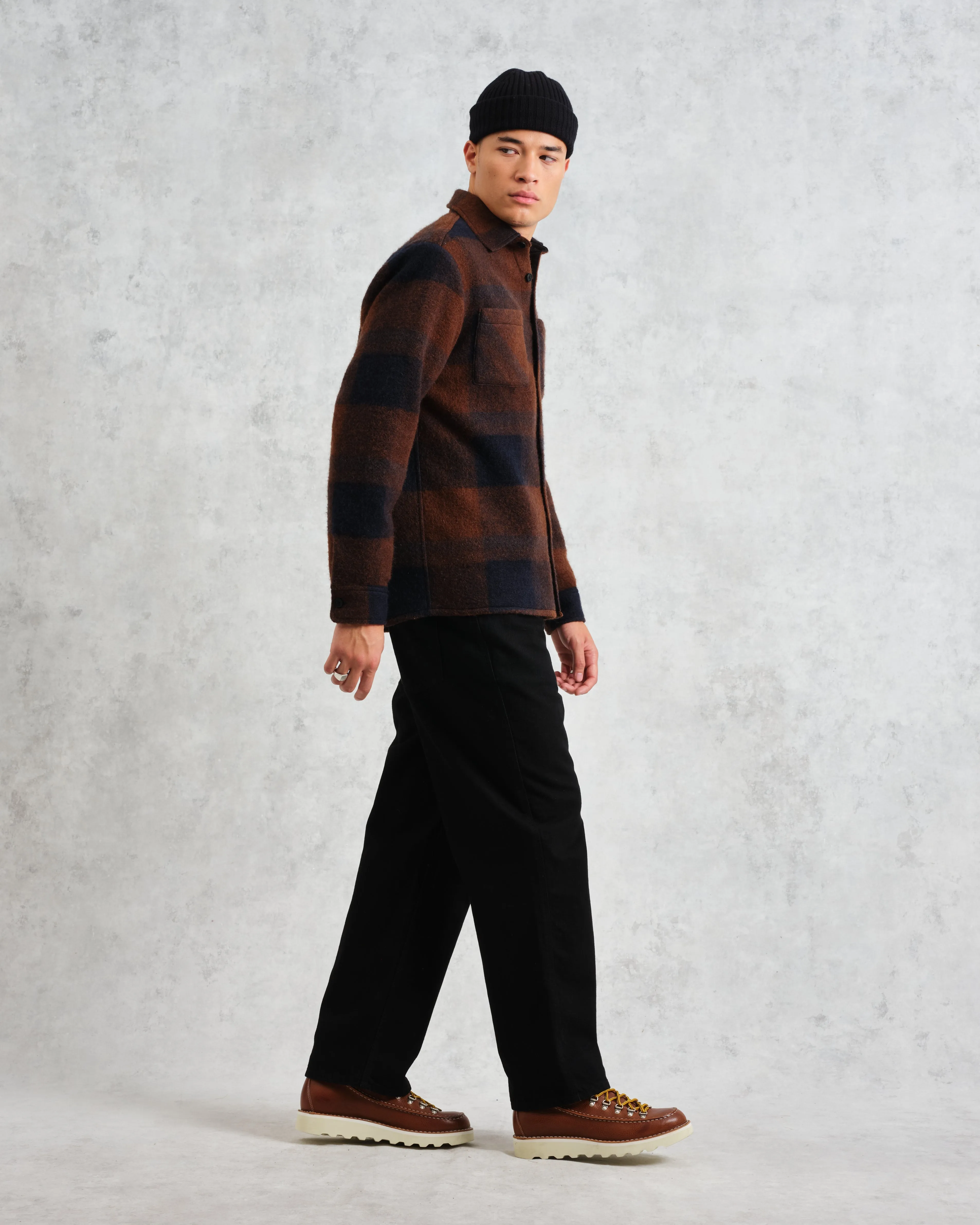 Whiting - Multicolour Check Mohair Overshirt sold by Wax London product image thumbnail 5