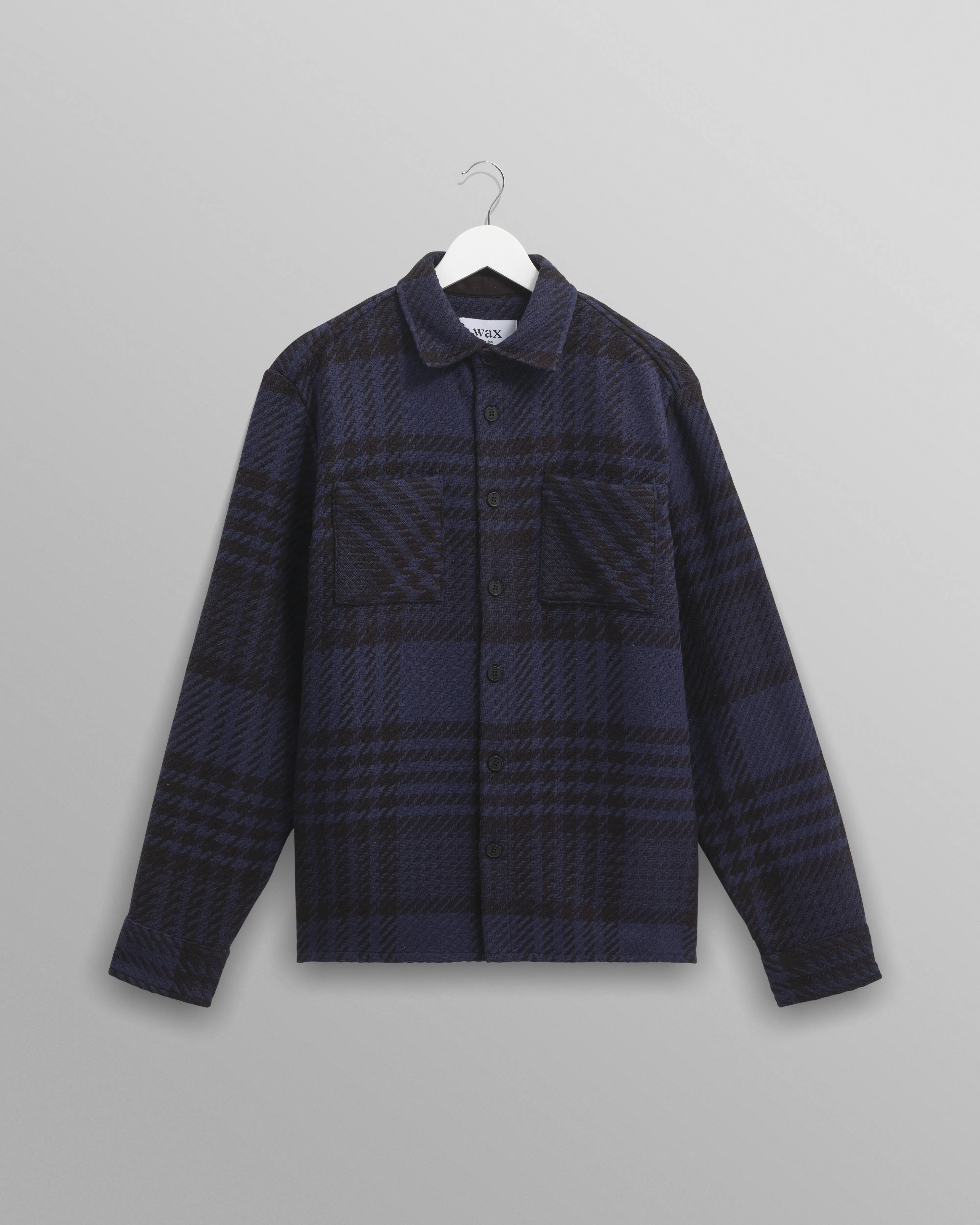 Whiting - Blue And Black Lake Check Overshirt sold by Wax London