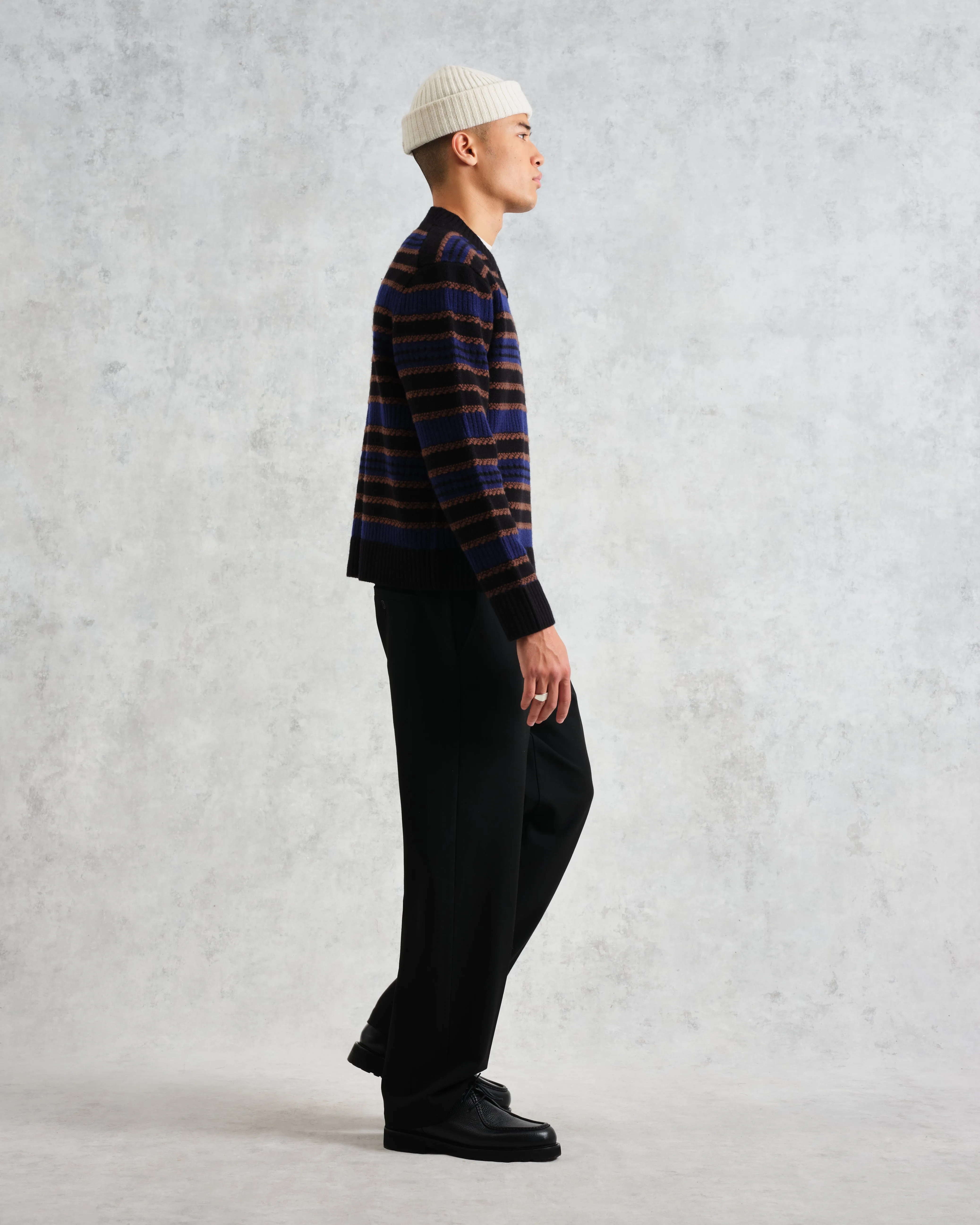 Scafell - Black Pointelle Stitch Jumper sold by Wax London product image thumbnail 5