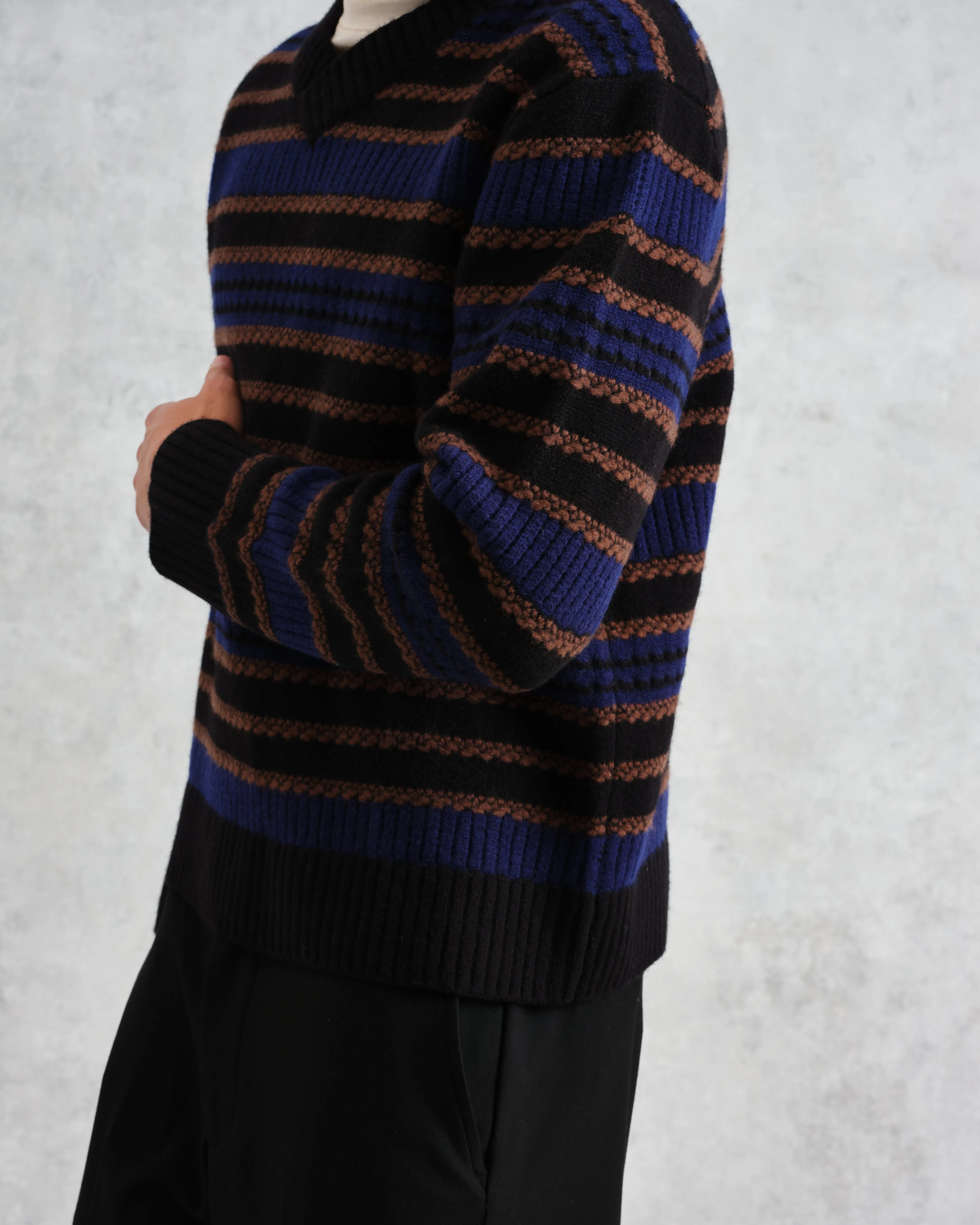 Scafell - Black Pointelle Stitch Jumper sold by Wax London product image thumbnail 3