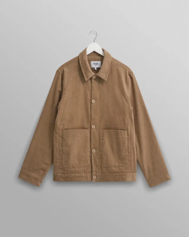 Landmark - Sand Corduroy Chore Jacket made by Wax London