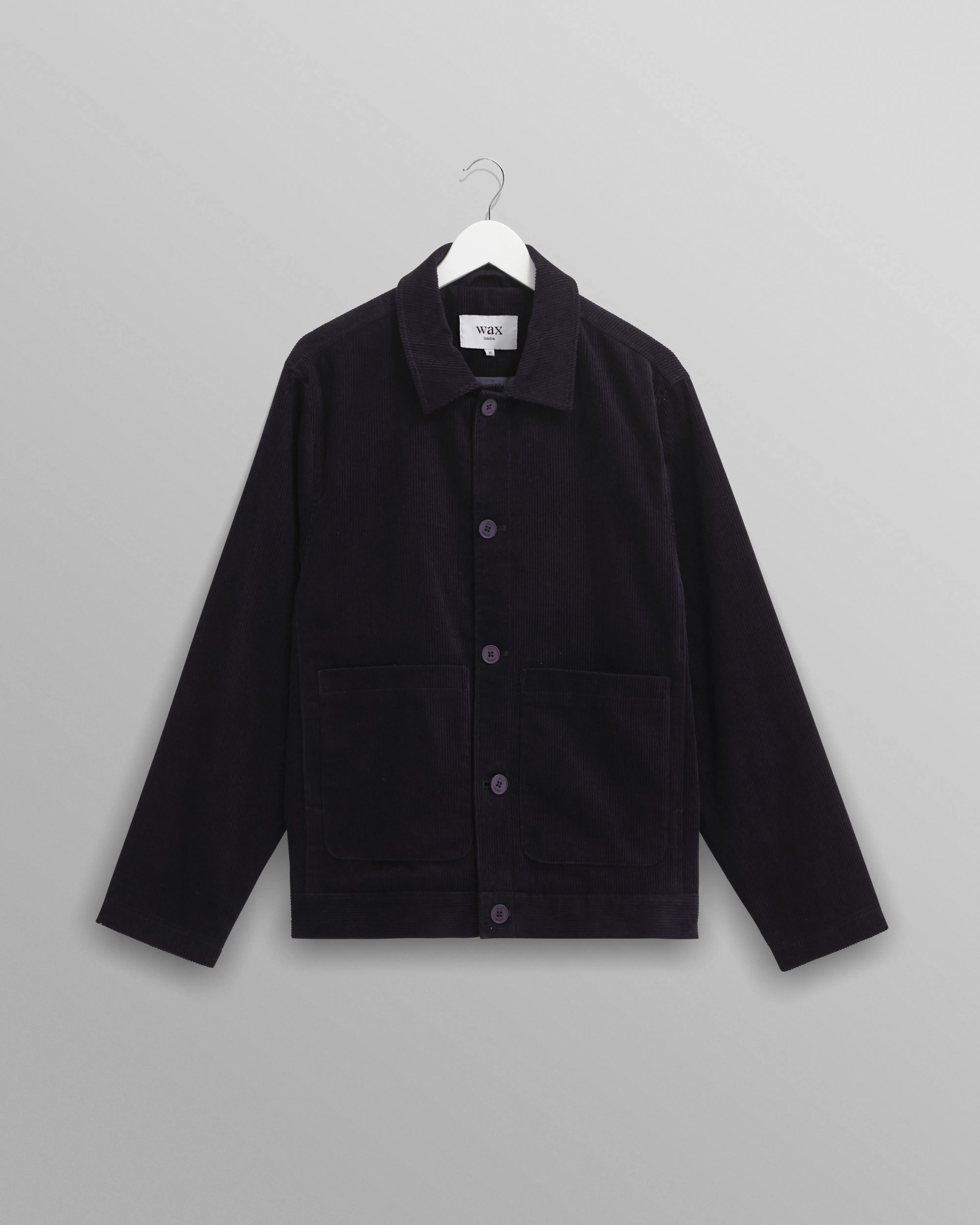 Landmark - Navy Corduroy Chore Jacket sold by Wax London