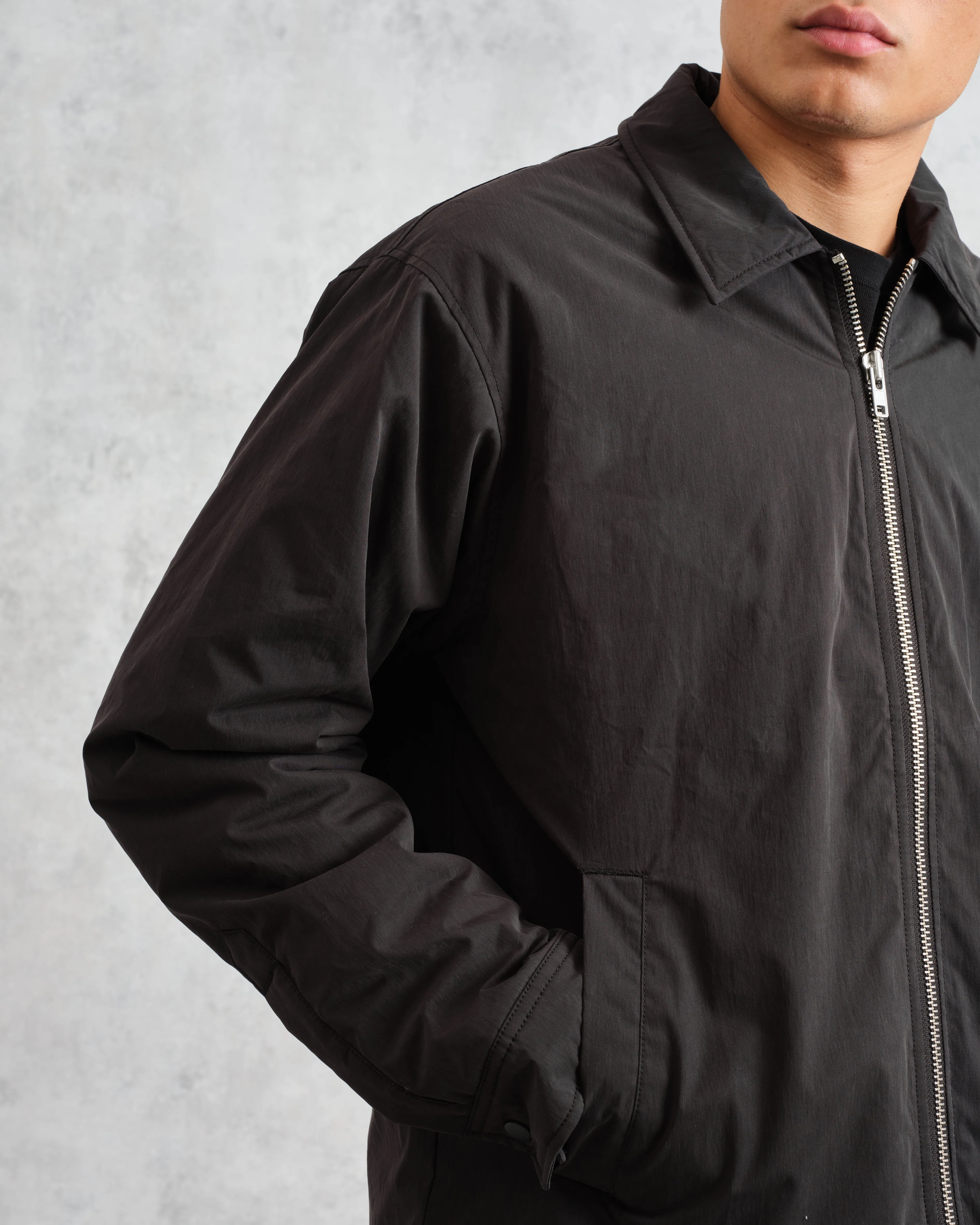 Covent - Black Cotton And Nylon Water Repellent Jacket sold by Wax London product image thumbnail 3
