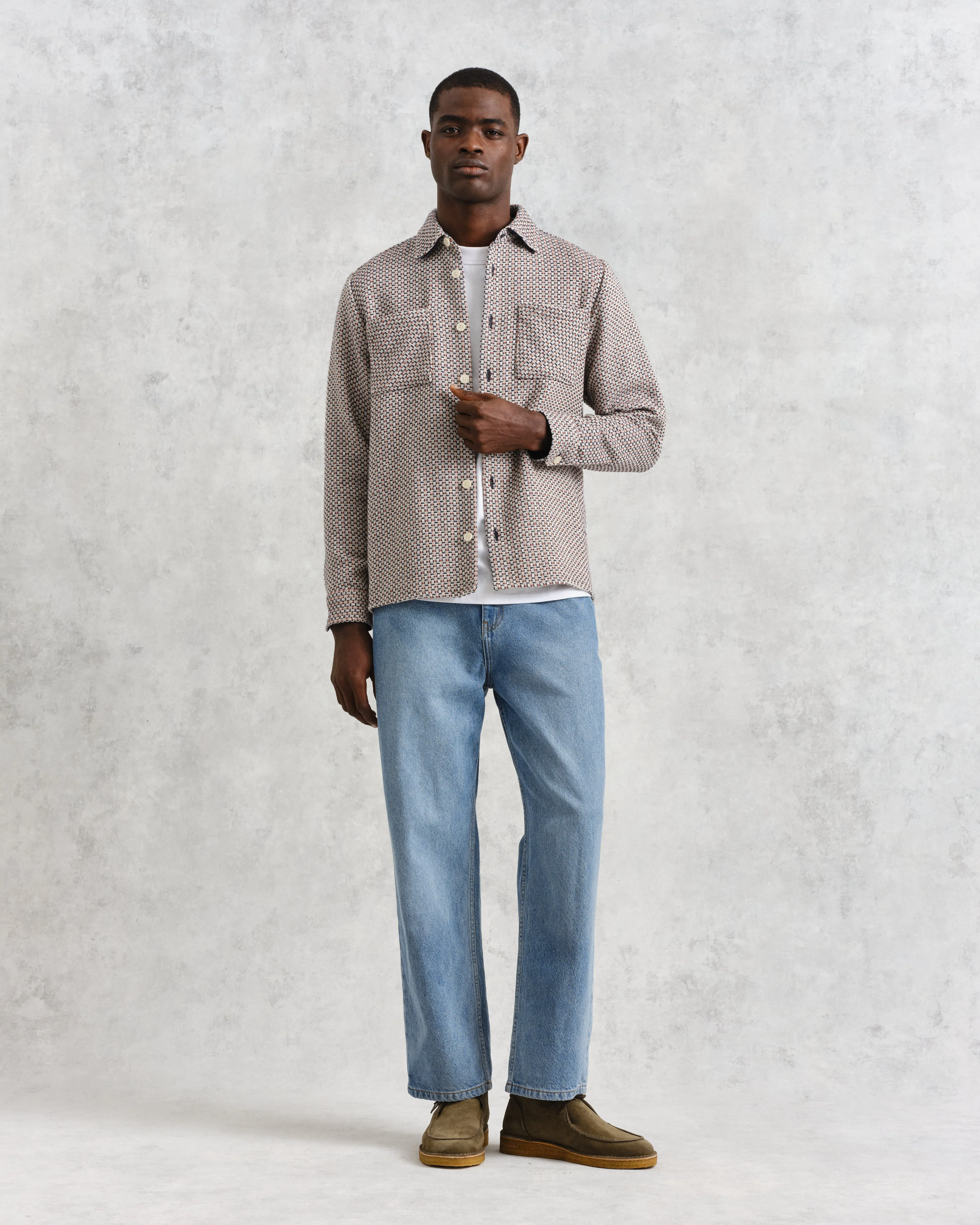 Whiting Overshirt Rust/Multi Chiltern sold by Wax London product image thumbnail 4