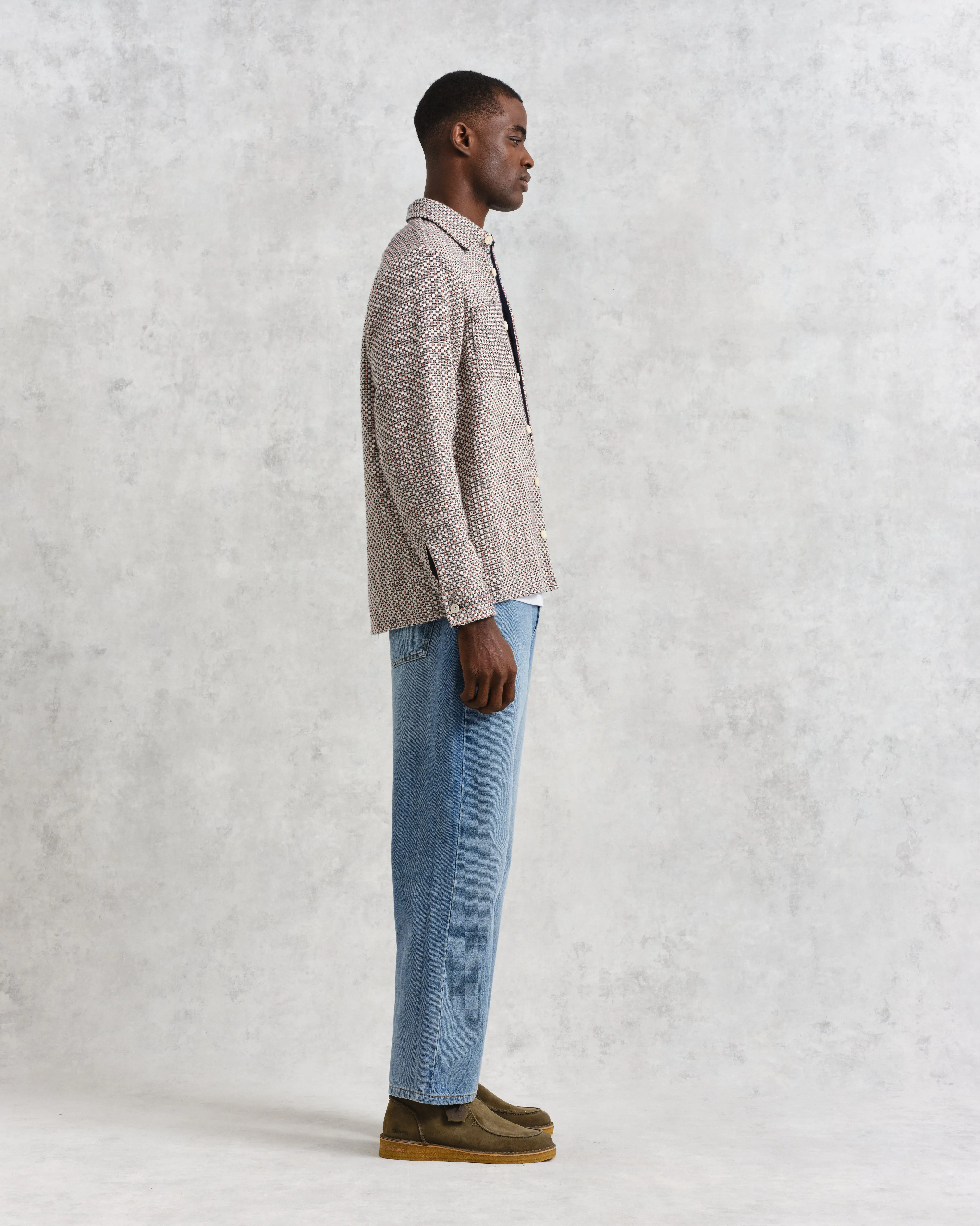 Whiting Overshirt Rust/Multi Chiltern sold by Wax London product image thumbnail 5