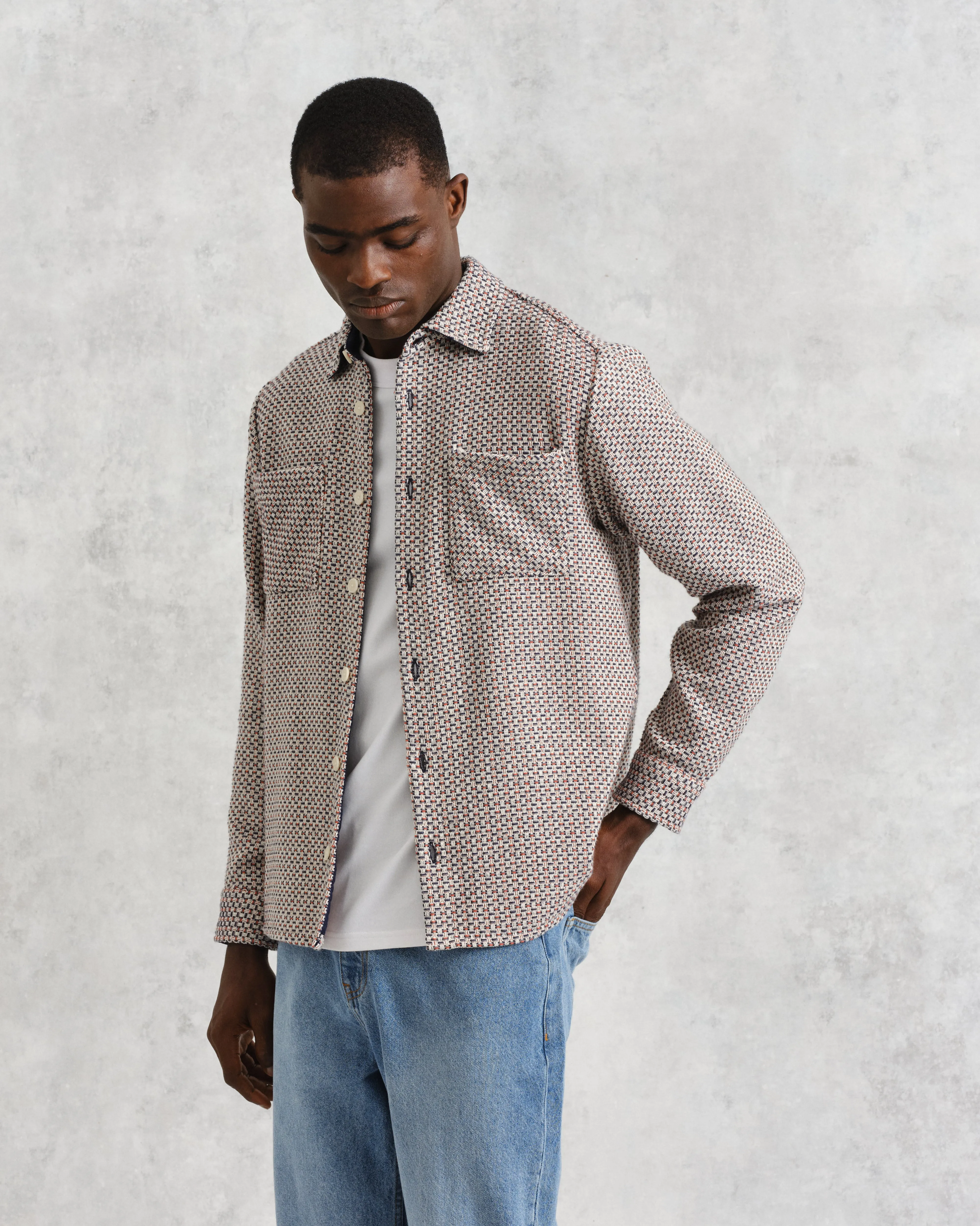 Whiting Overshirt Rust/Multi Chiltern sold by Wax London product image thumbnail 2