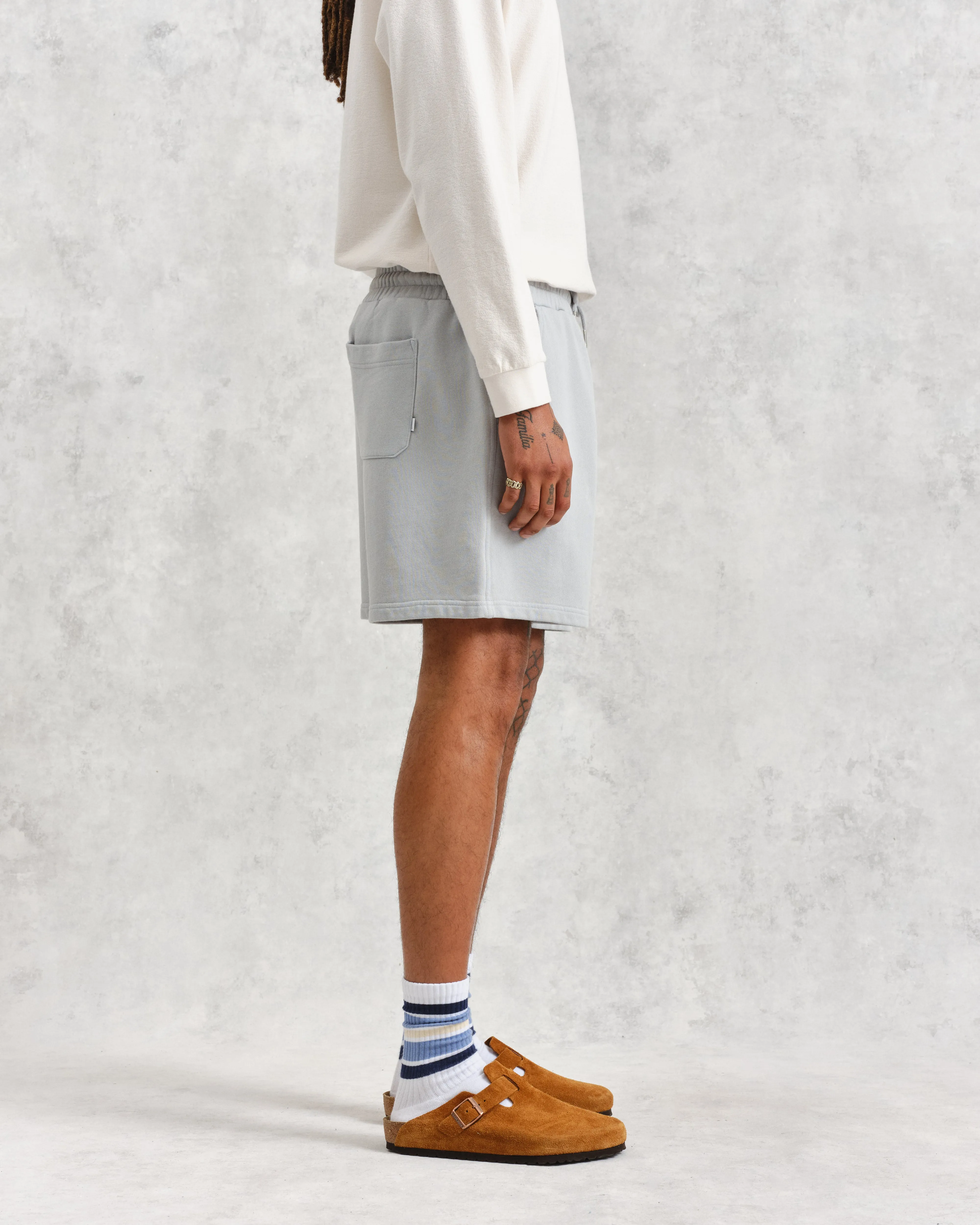 Dudley Sweat Shorts Blue sold by Wax London product image thumbnail 5