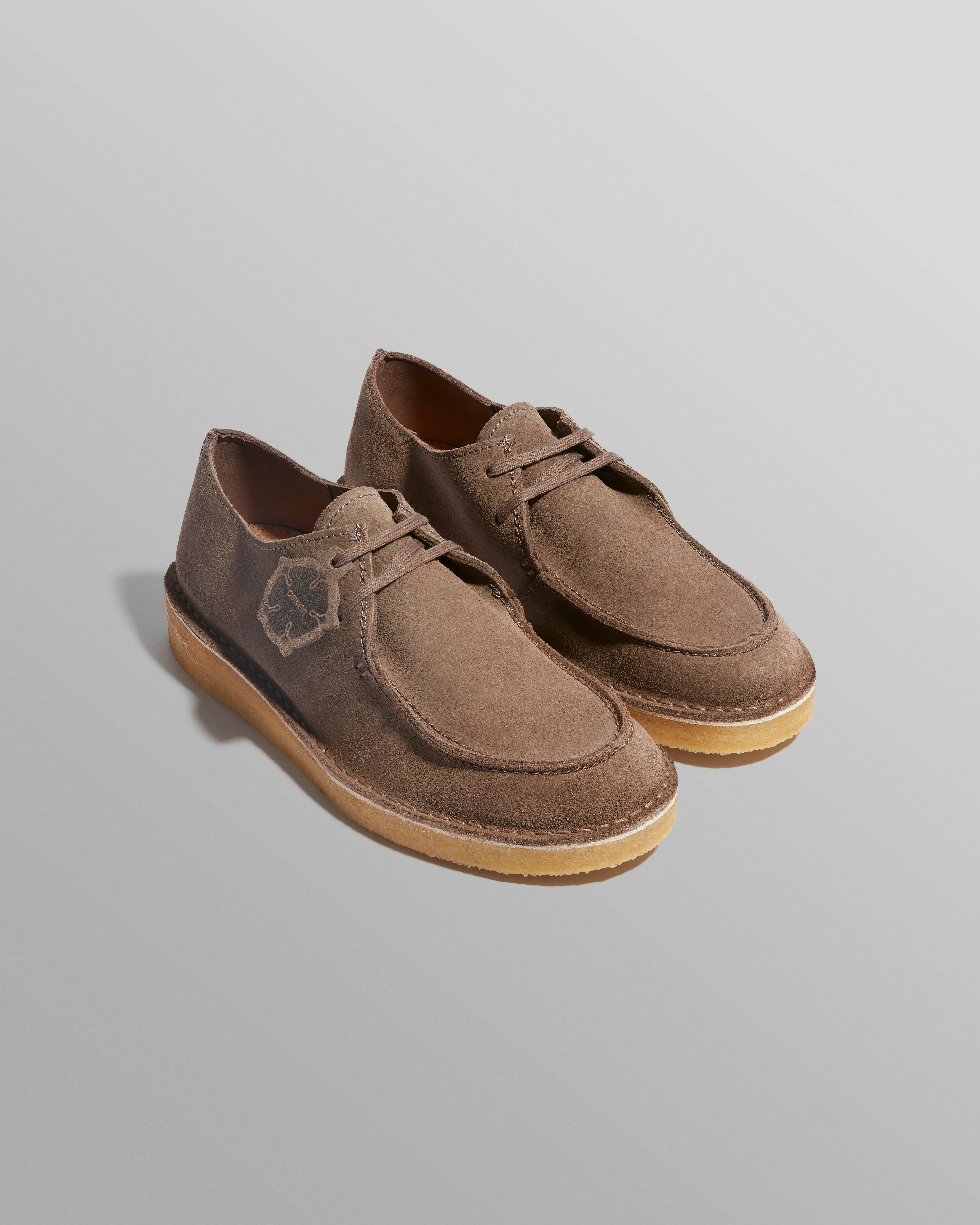 Oswen Ewaldi Low Shoes Taupe Suede sold by Wax London product image thumbnail 4
