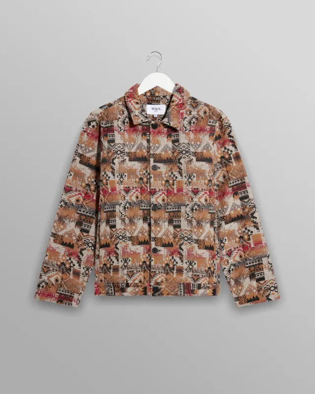 Iggy Jacket Multi Aztec Jacquard made by Wax London