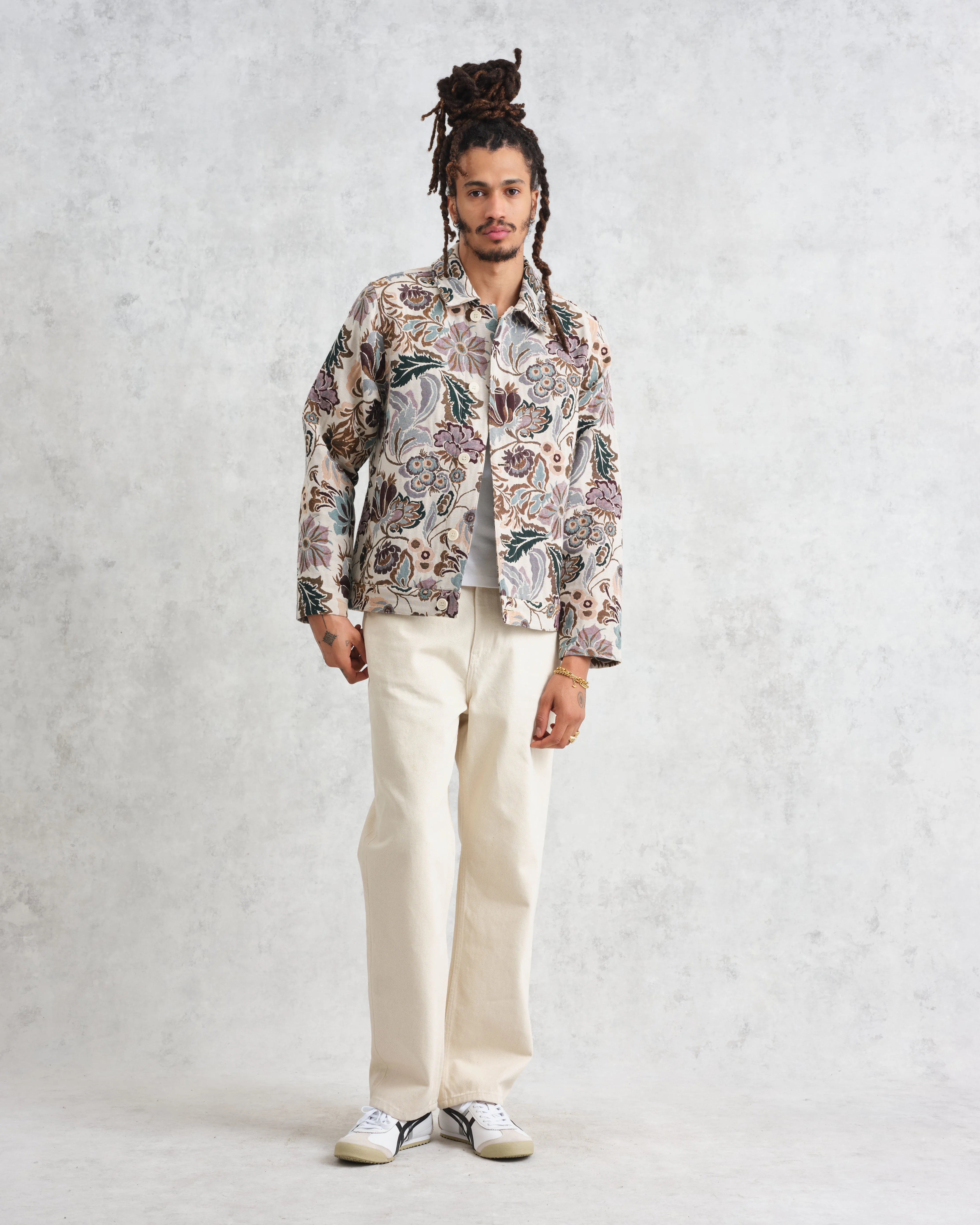 Iggy Jacket Ecru/Multi Botanical Jacquard sold by Wax London product image thumbnail 4