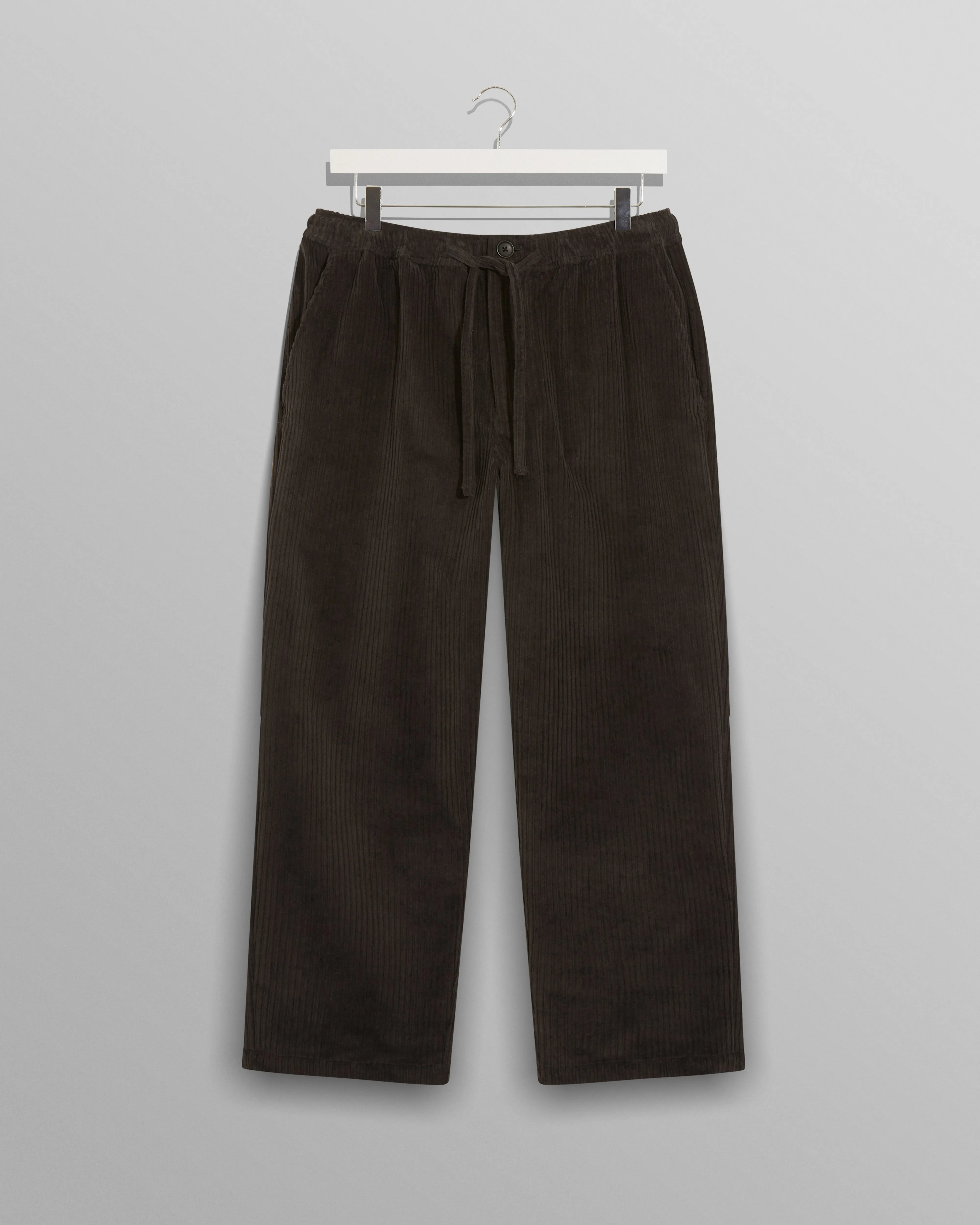 Kurt Trousers Dark Grey Cord sold by Wax London