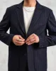 Fintry - Navy Pinstripe Wool Blazer sold by Wax London