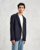 Fintry - Navy Pinstripe Wool Blazer sold by Wax London