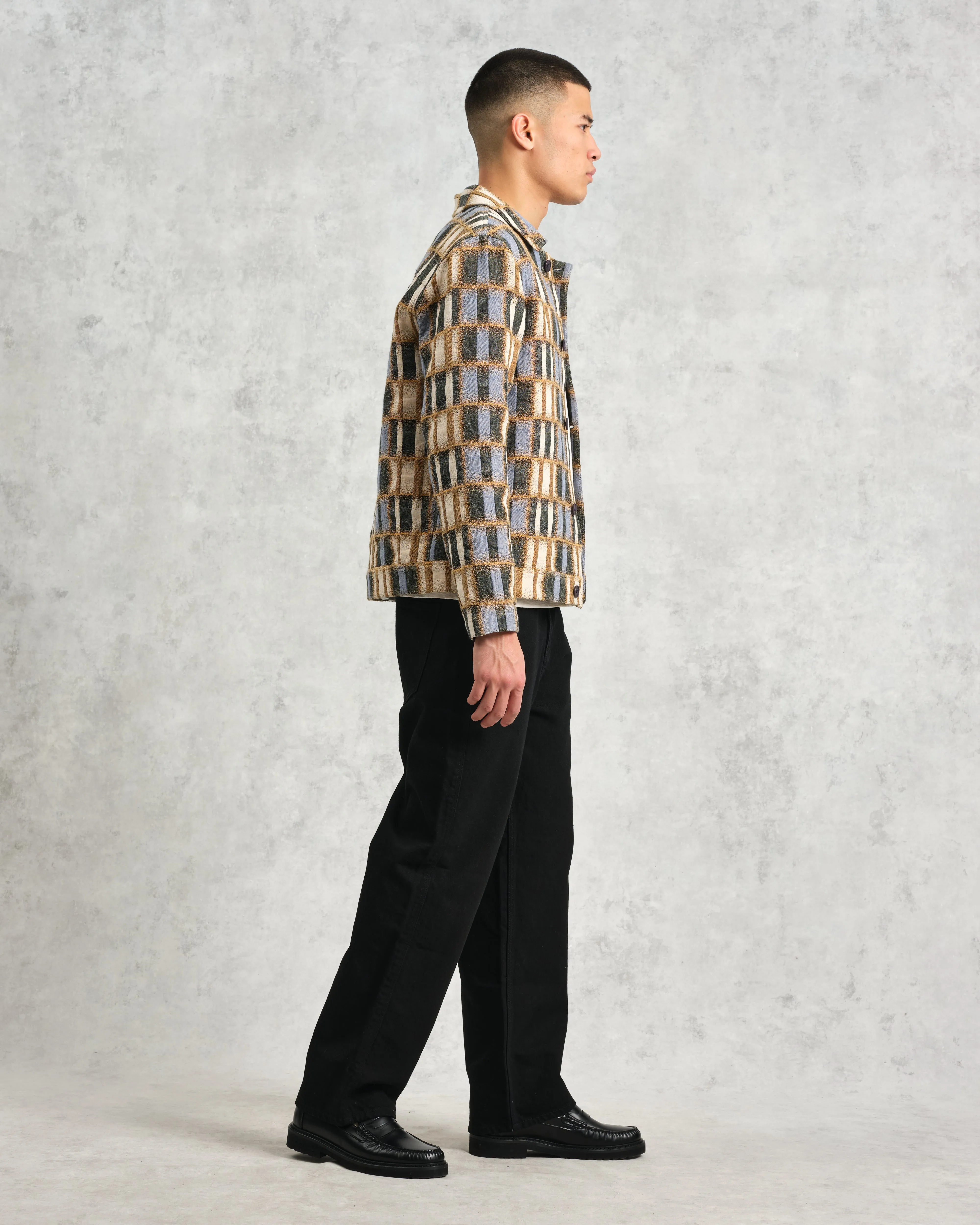 Iggy - Beige And Blue Ombre Grid Jacket sold by Wax London product image thumbnail 5