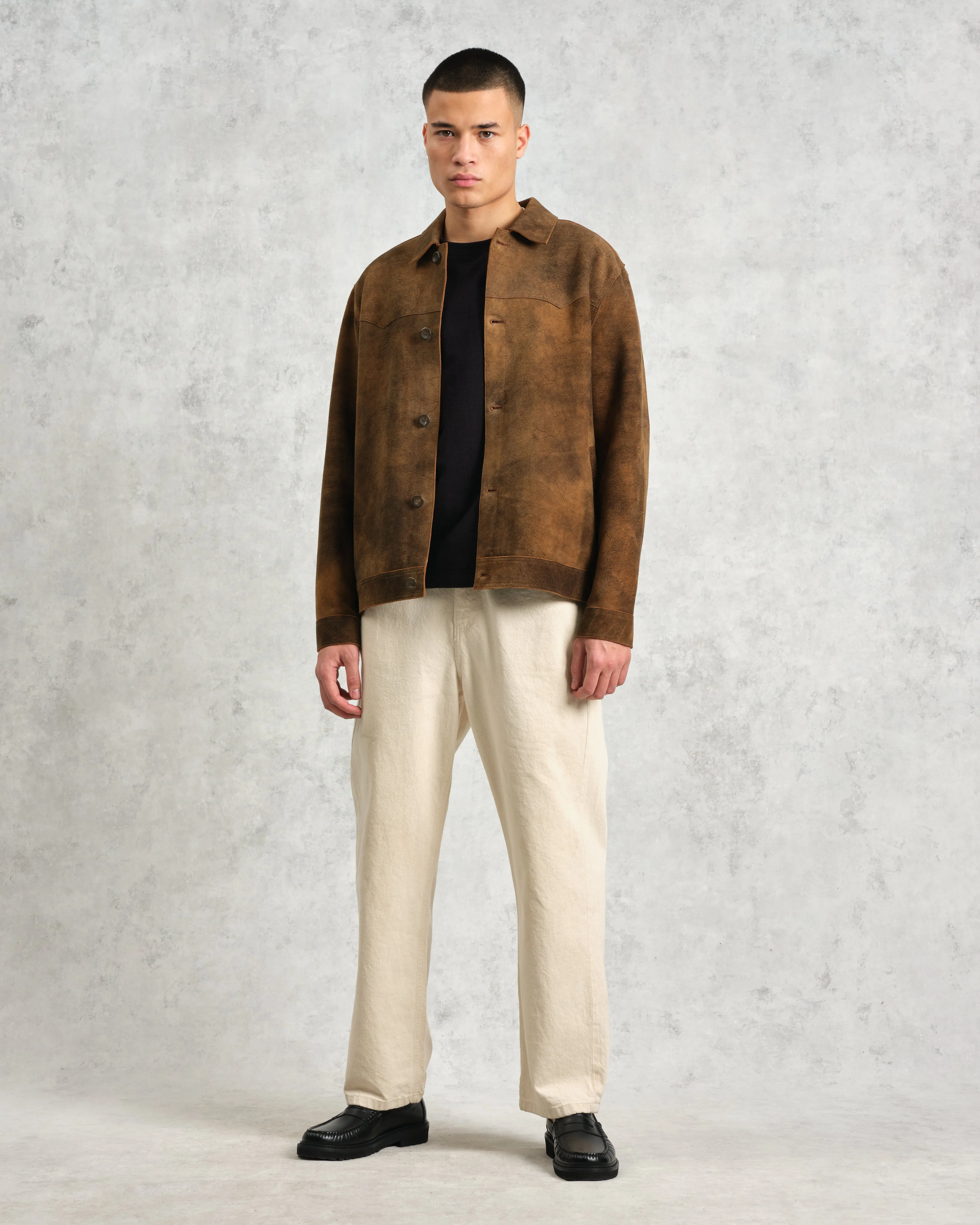 Fen - Tonal Brown Suede Jacket sold by Wax London product image thumbnail 5