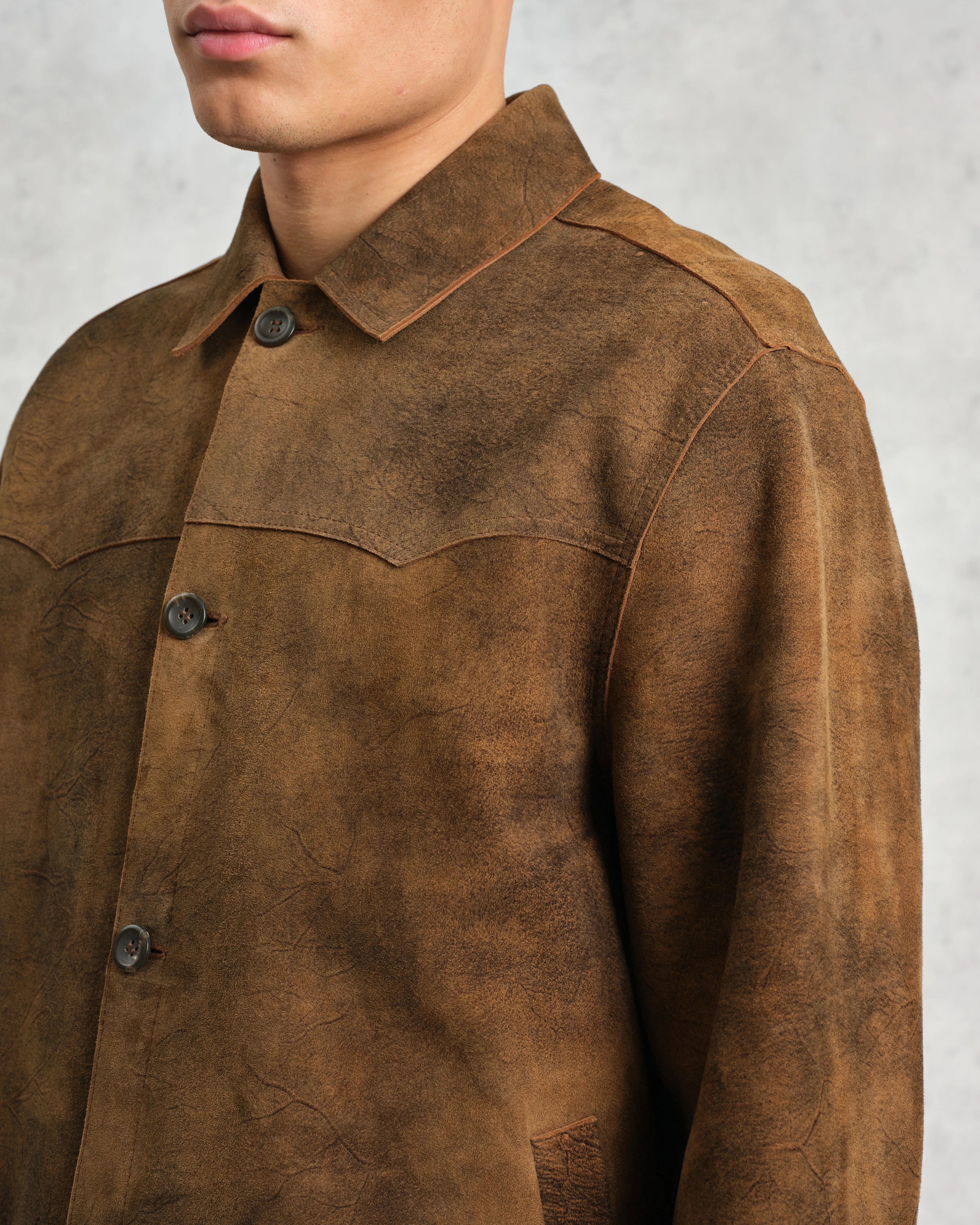 Fen - Tonal Brown Suede Jacket sold by Wax London product image thumbnail 4