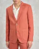 Fintry - Terracotta Linen Blazer sold by Wax London