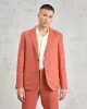 Fintry - Terracotta Linen Blazer sold by Wax London