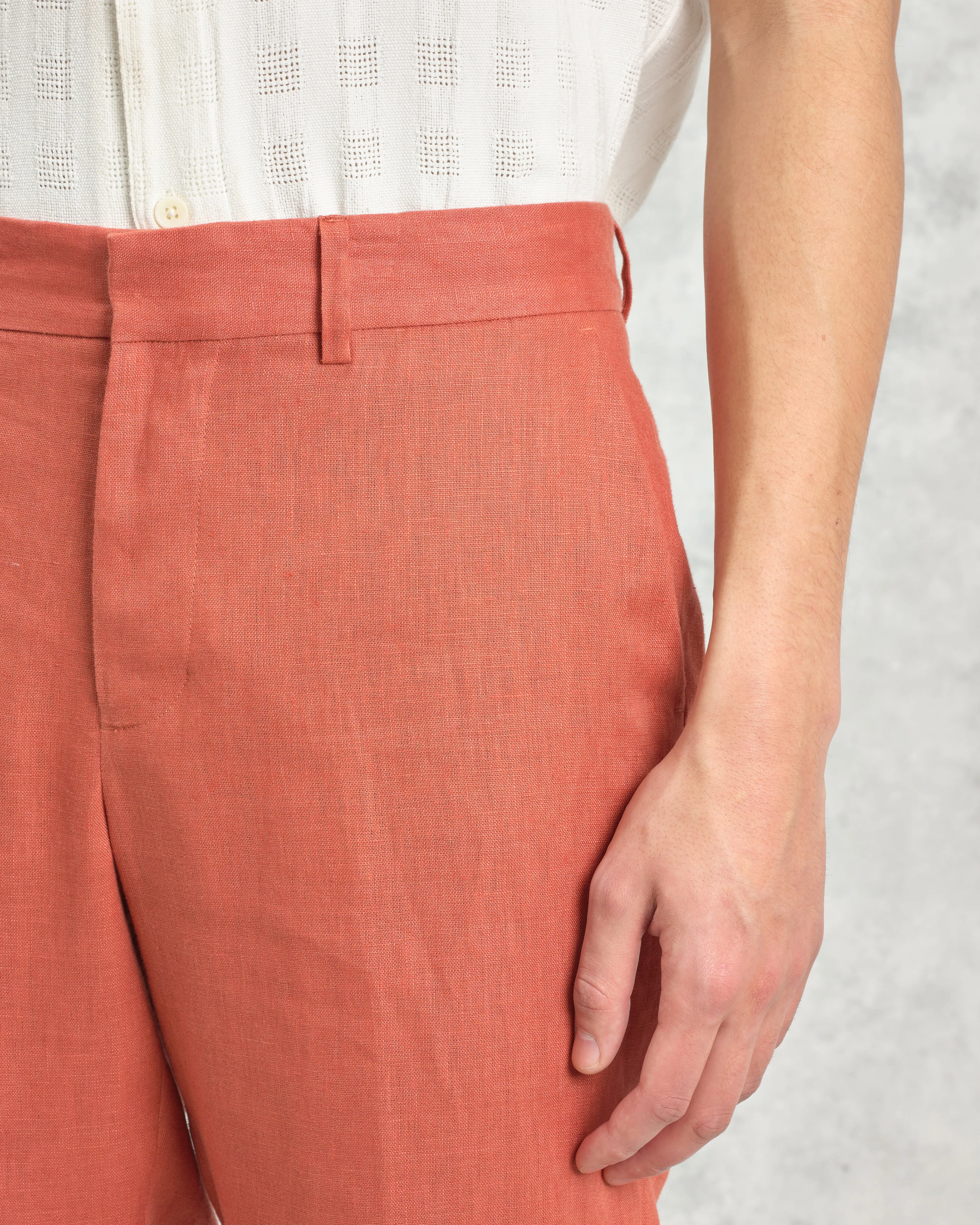 Alp - Terracotta Linen Trousers sold by Wax London product image thumbnail 4