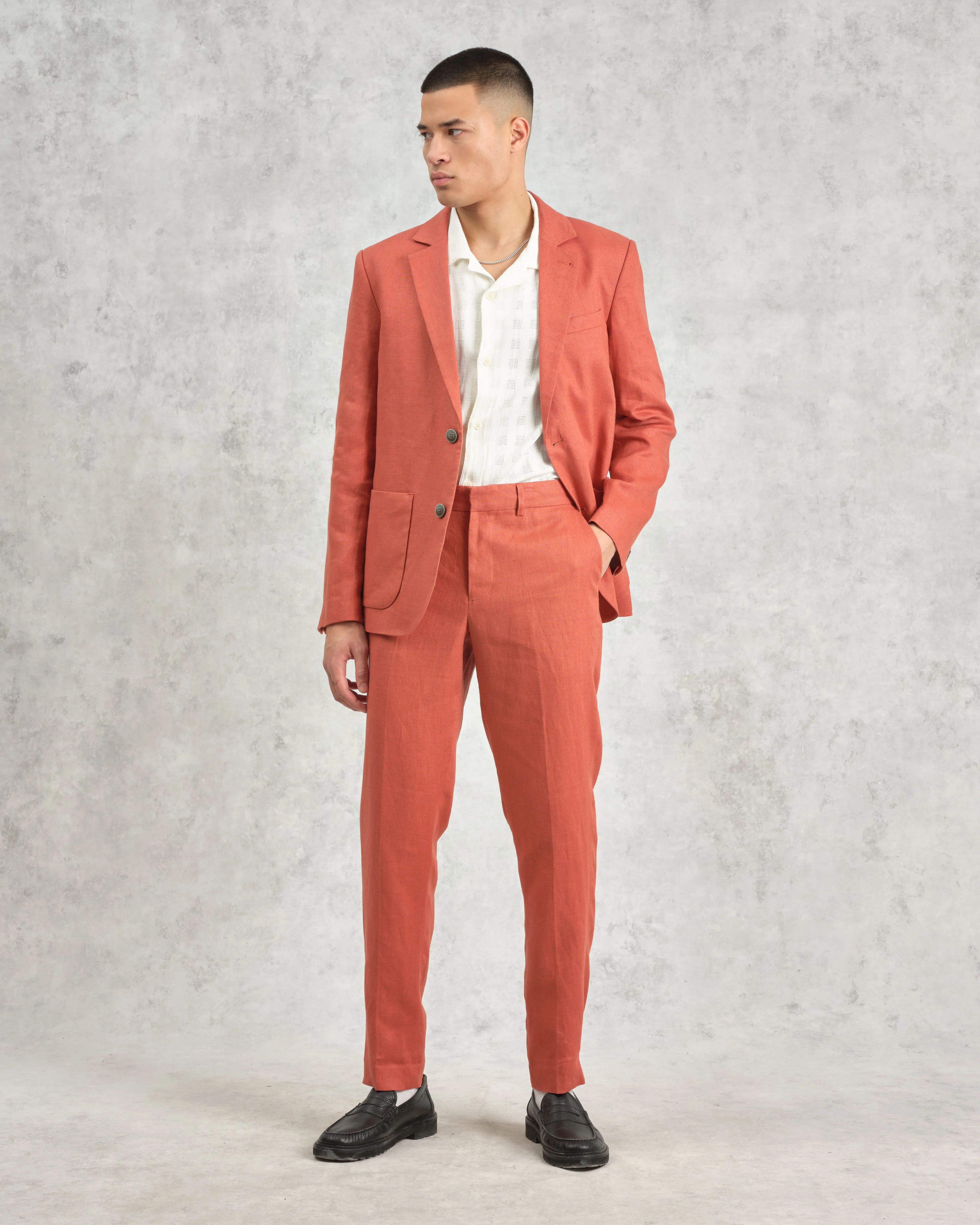Alp - Terracotta Linen Trousers sold by Wax London product image thumbnail 2
