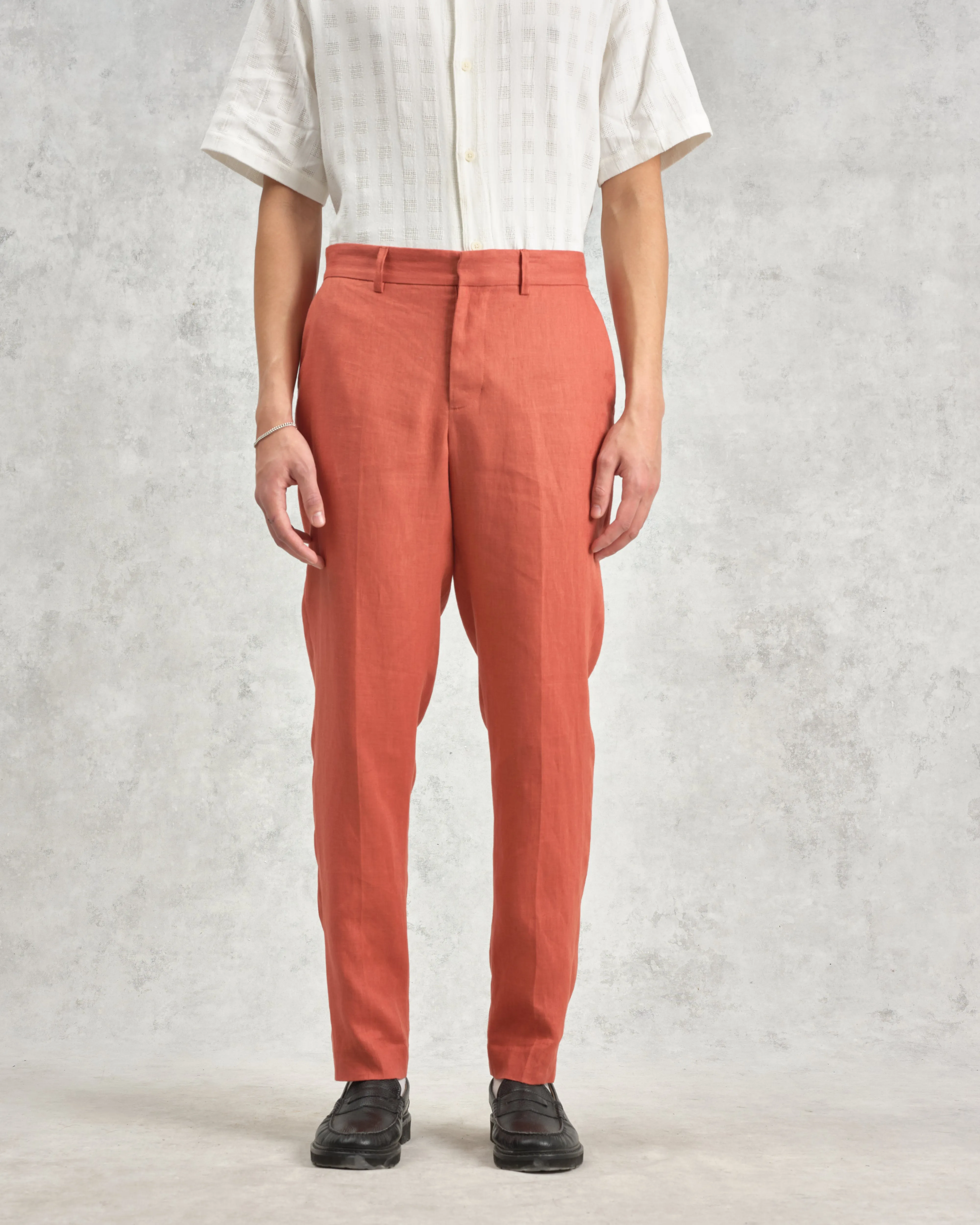 Alp - Terracotta Linen Trousers sold by Wax London product image thumbnail 3