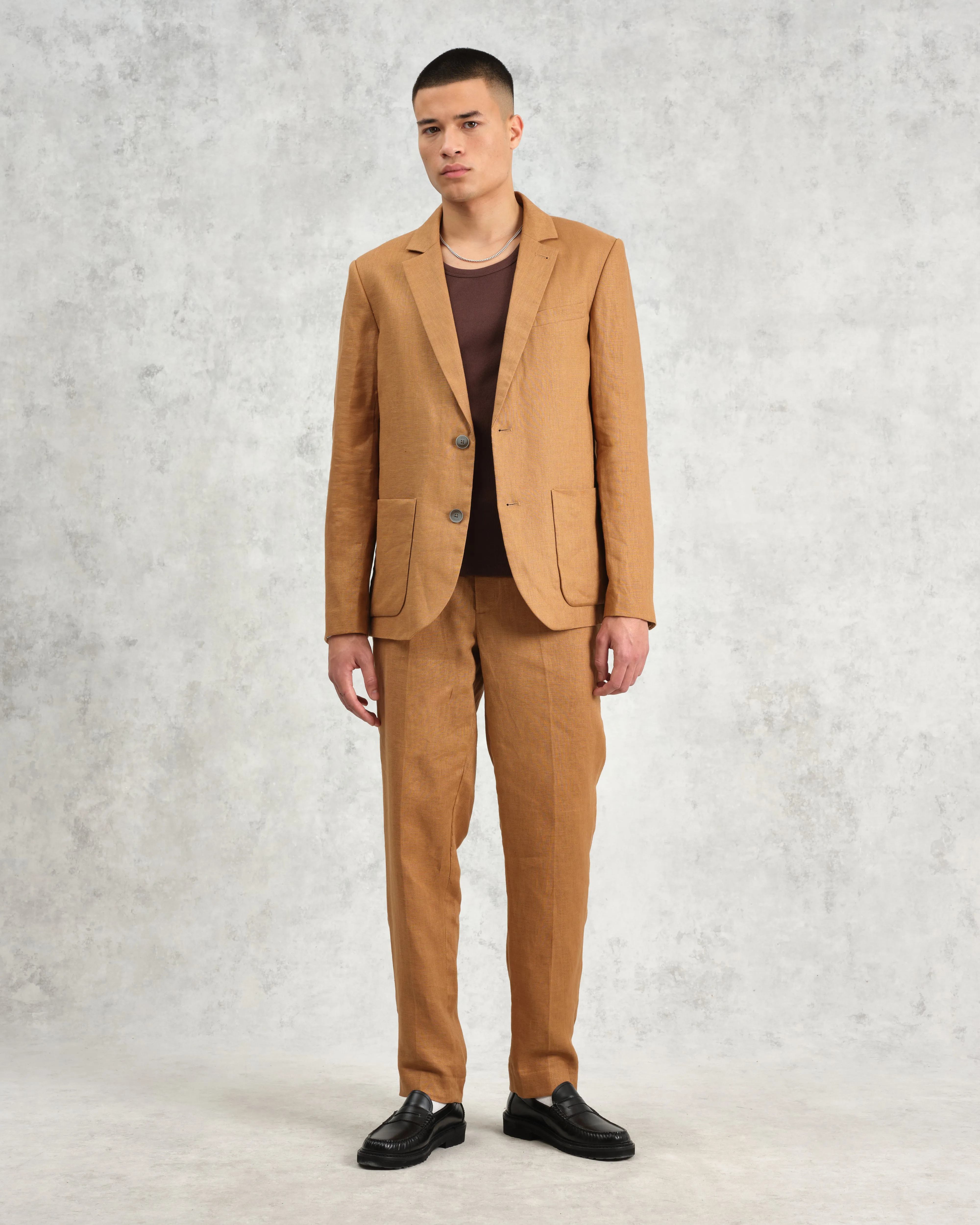 Alp - Tan Linen Trousers sold by Wax London product image thumbnail 2