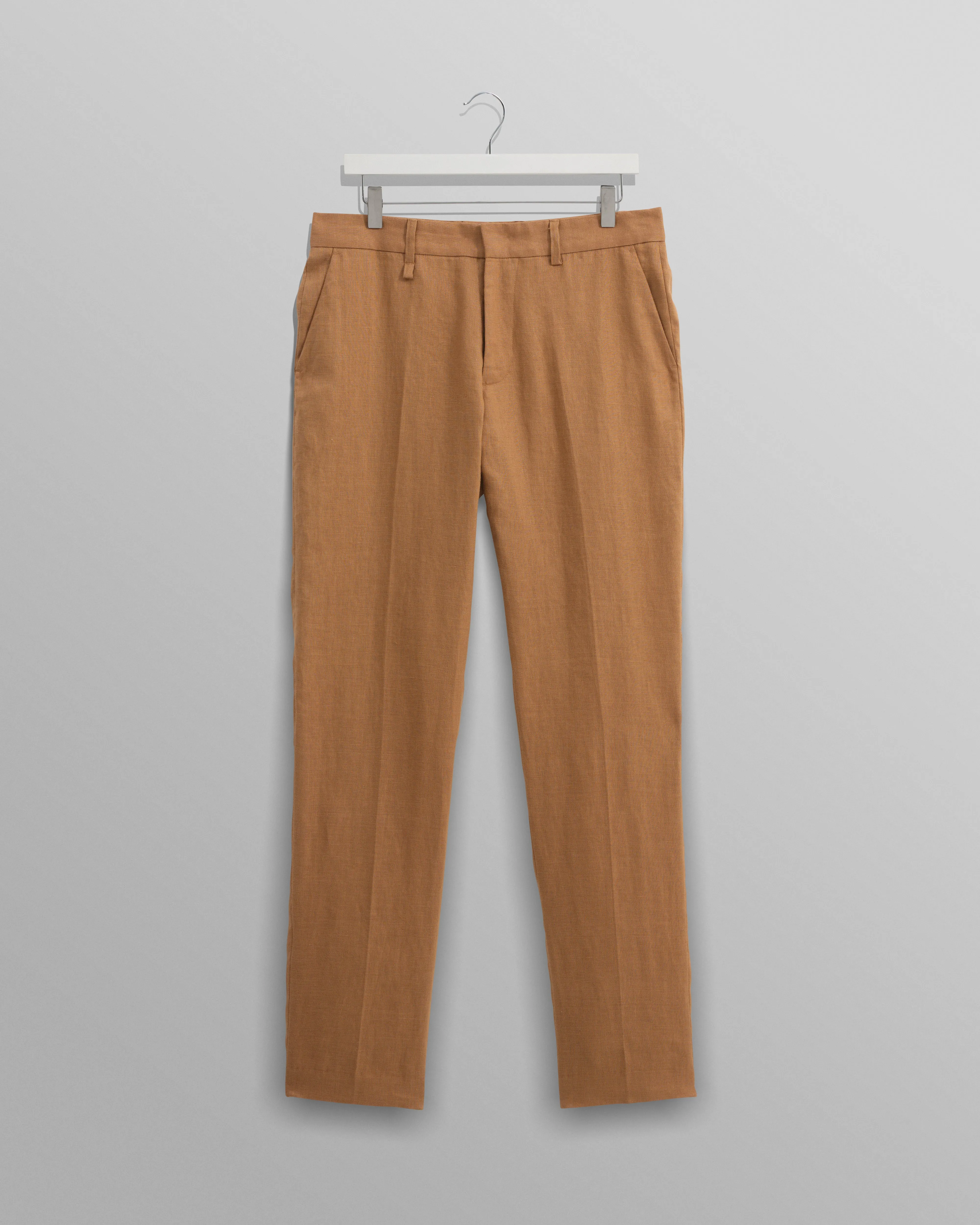 Alp - Tan Linen Trousers sold by Wax London