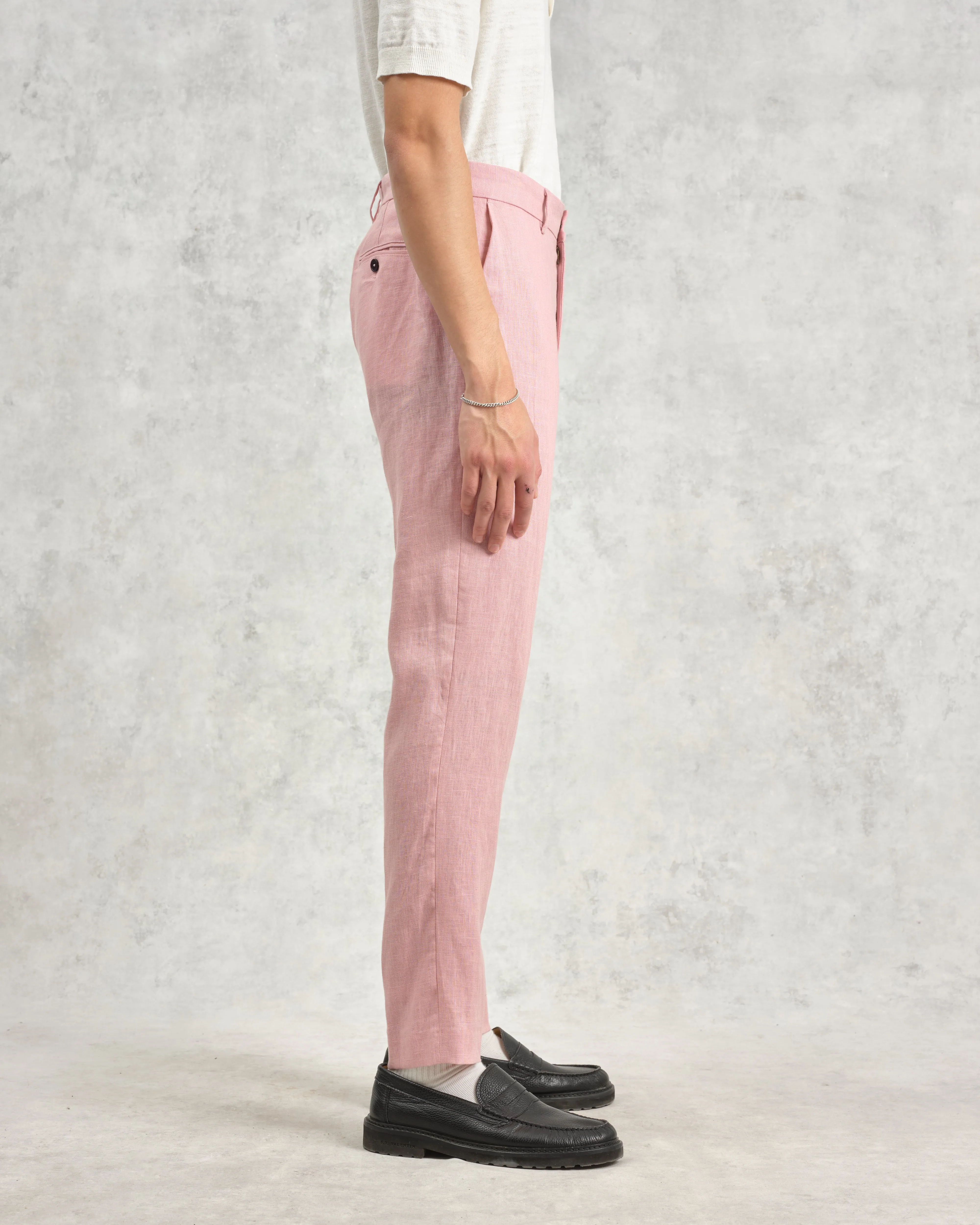 Alp - Pale Pink Linen Trousers sold by Wax London product image thumbnail 5