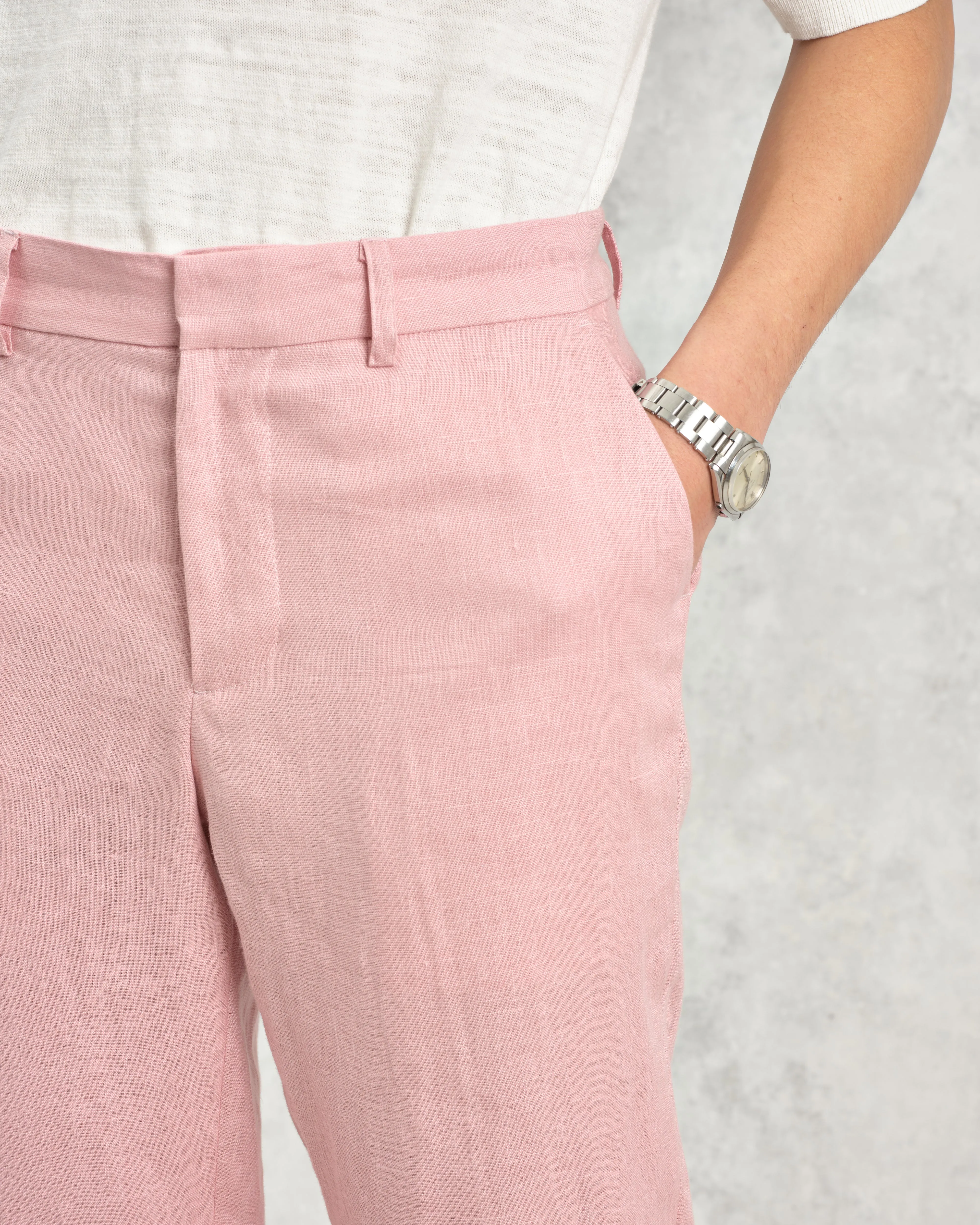 Alp - Pale Pink Linen Trousers sold by Wax London product image thumbnail 4